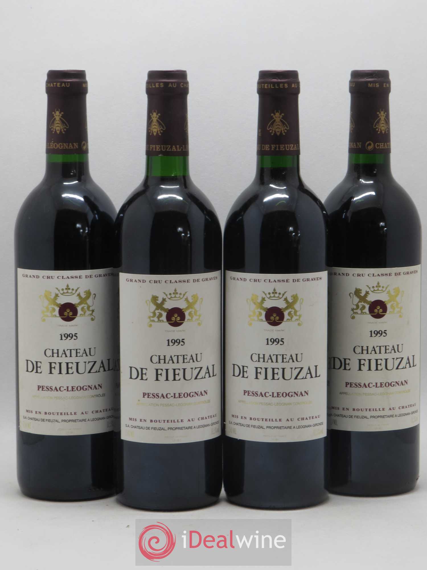 Château de Fieuzal Cru Classé de Graves 1995 - Lot de 4 bouteilles - 0