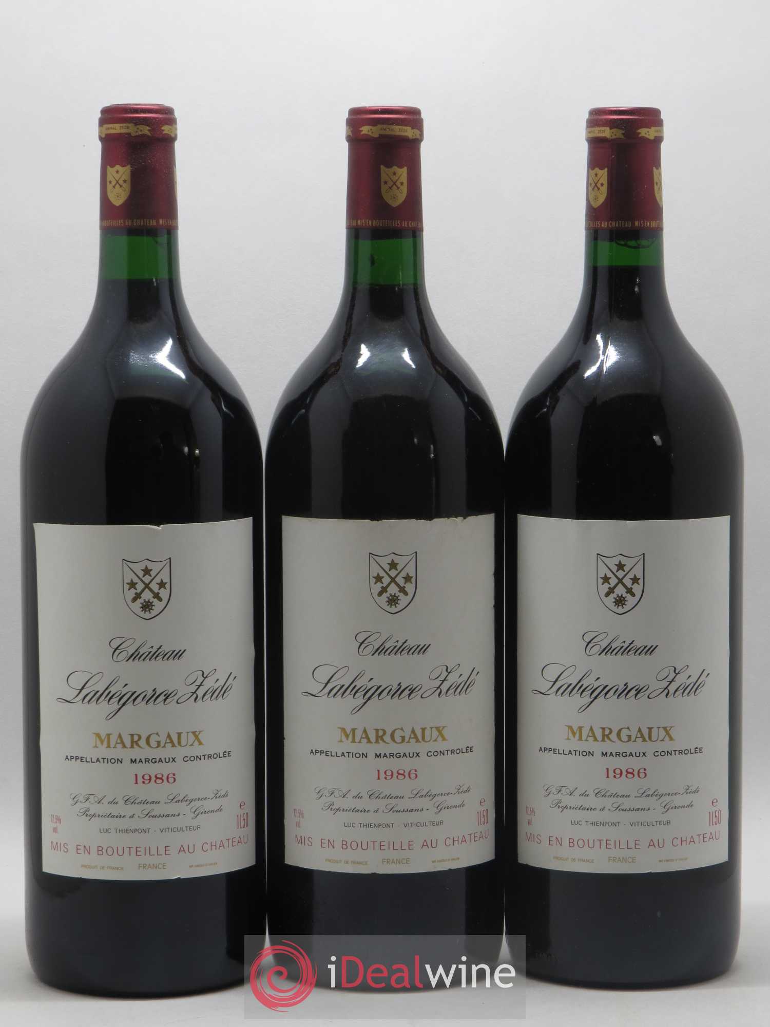 Château Labegorce Zédé Cru Bourgeois 1986 - Lot de 6 magnums - 2