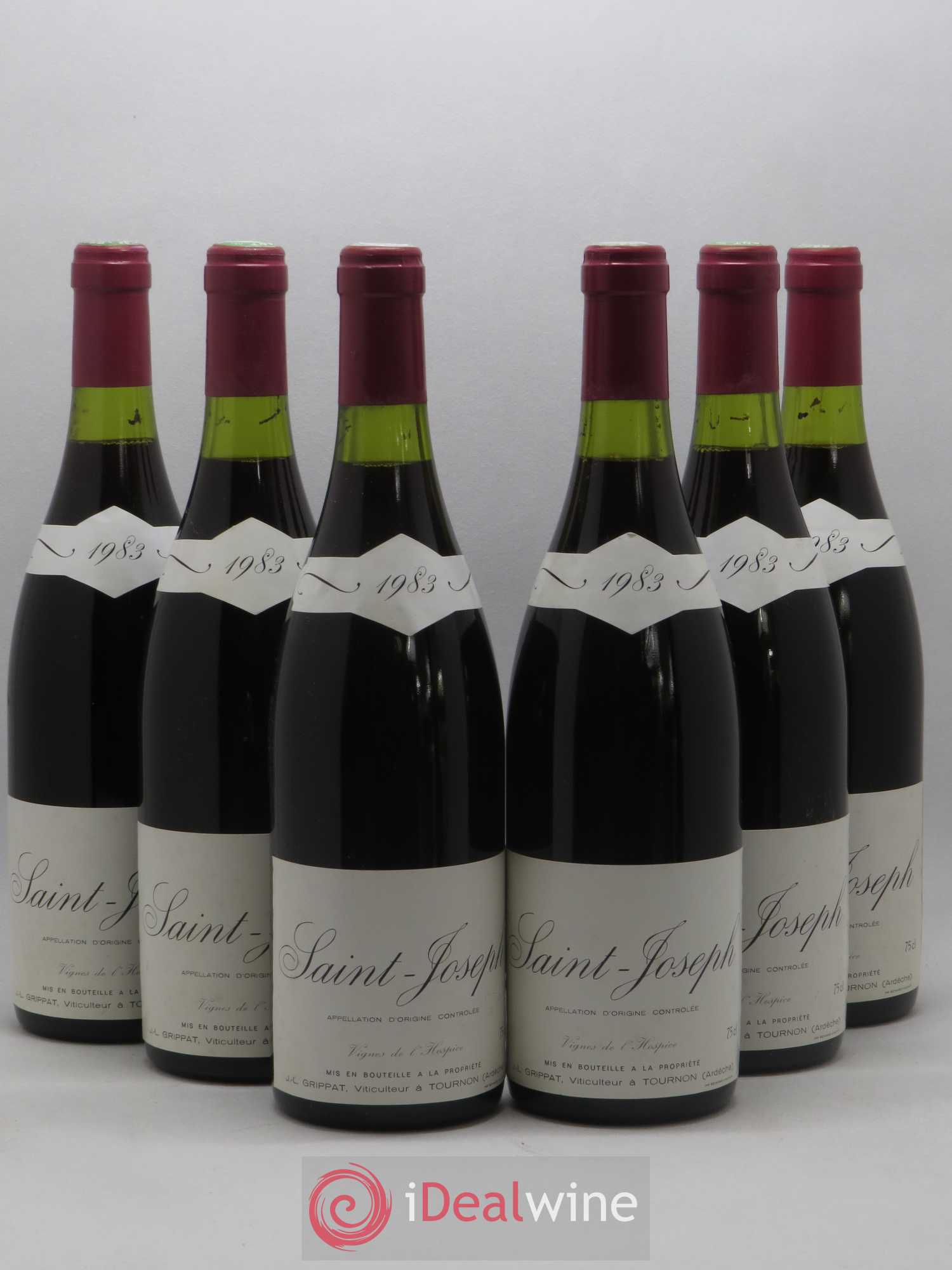 Saint-Joseph Vignes de l'Hospice Jean-Louis Grippat 1983 - Lot de 6 bouteilles - 0
