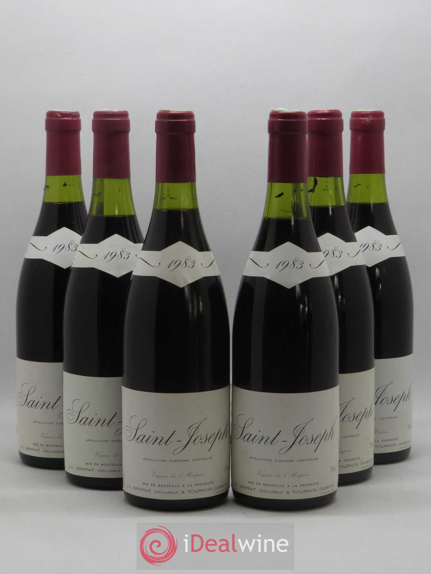 Saint-Joseph Vignes de l'Hospice Jean-Louis Grippat 1983 - Lot de 6 bouteilles - 0