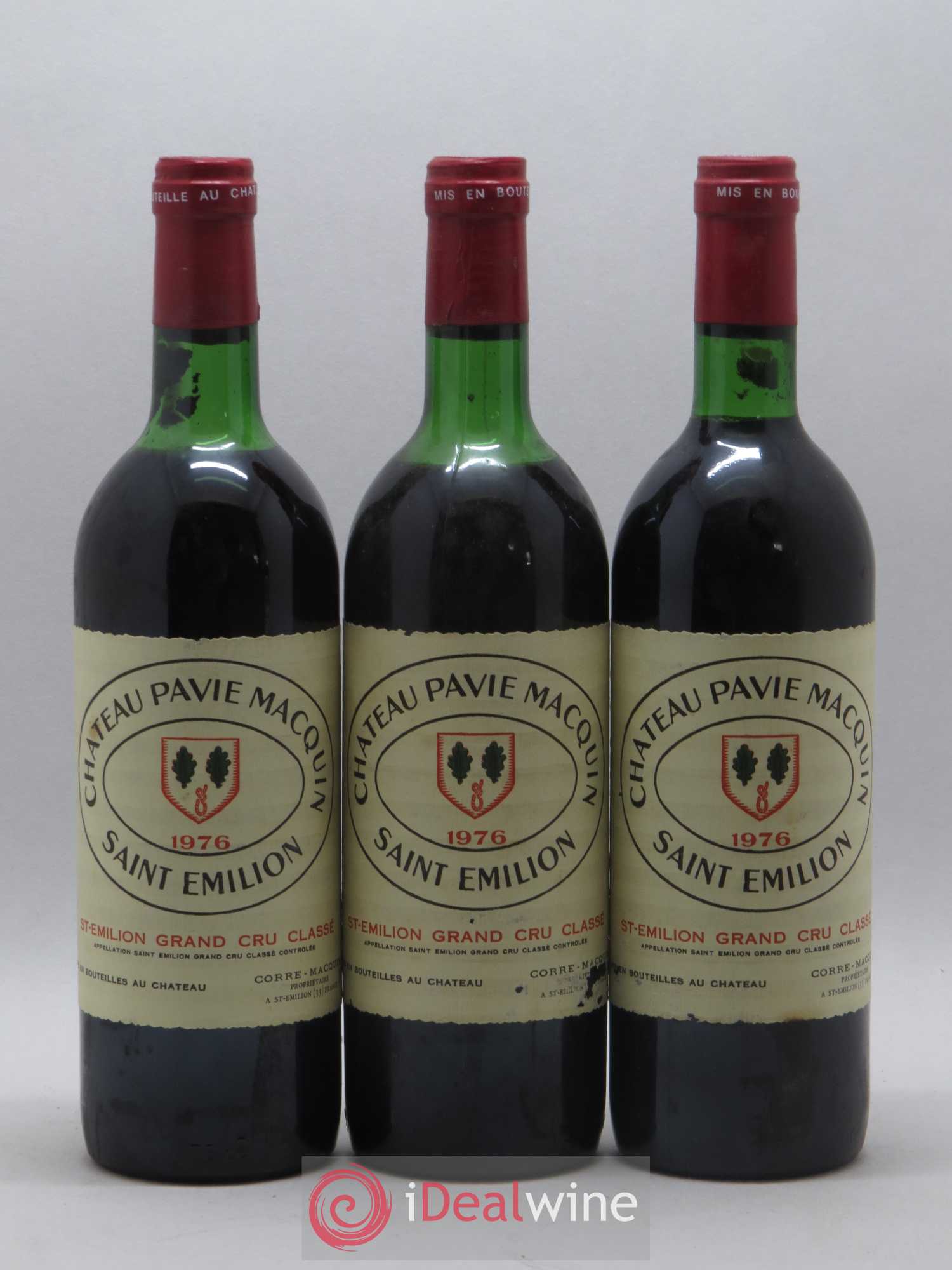 Château Pavie Macquin 1er Grand Cru Classé B 1976 - Lot de 6 bouteilles - 1
