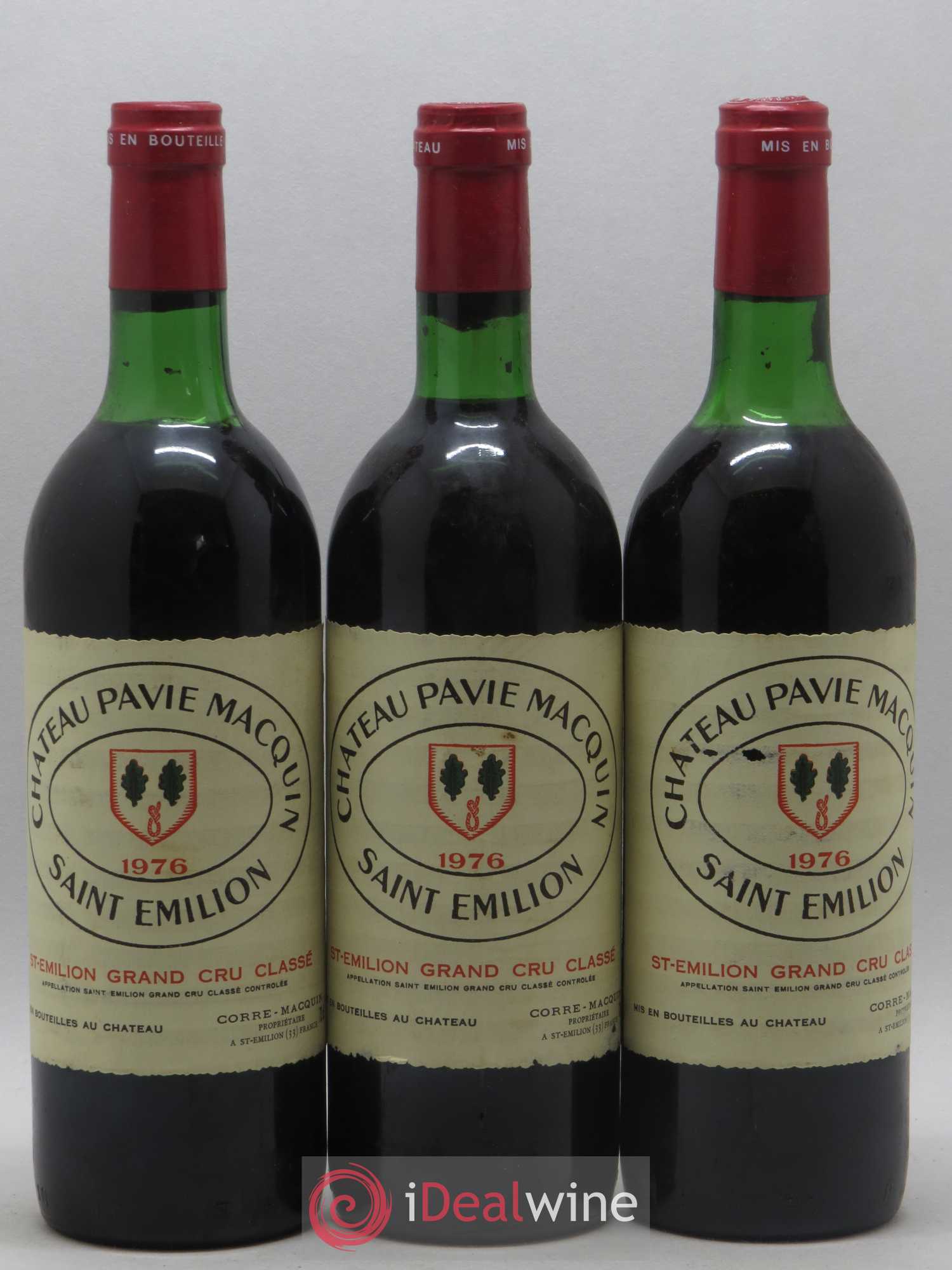 Château Pavie Macquin 1er Grand Cru Classé B 1976 - Lot de 6 bouteilles - 1