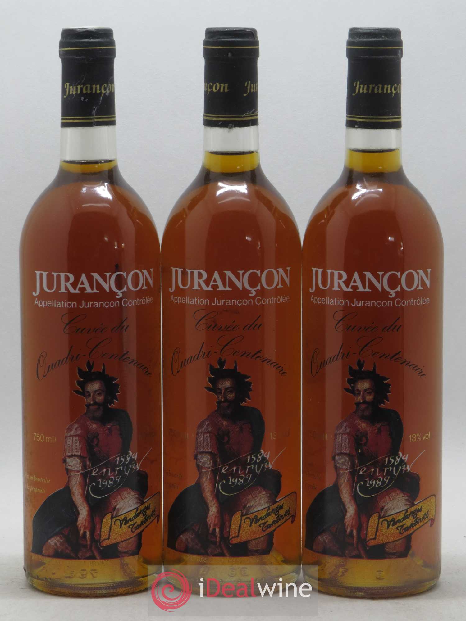 Jurançon Cuvée Quadricentenaire Henri IV Caves Gan 1989 - Lot de 12 bouteilles - 1