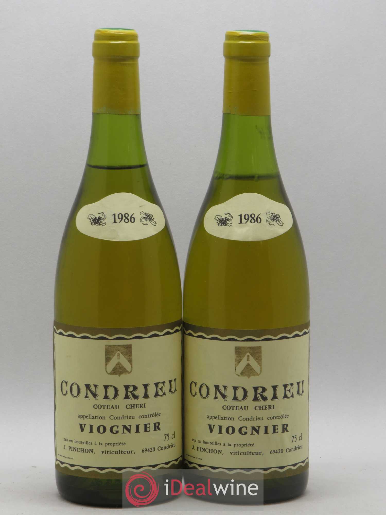 Condrieu Coteau Cheri Pinchon 1986 - Posten von 2 Flaschen - 0