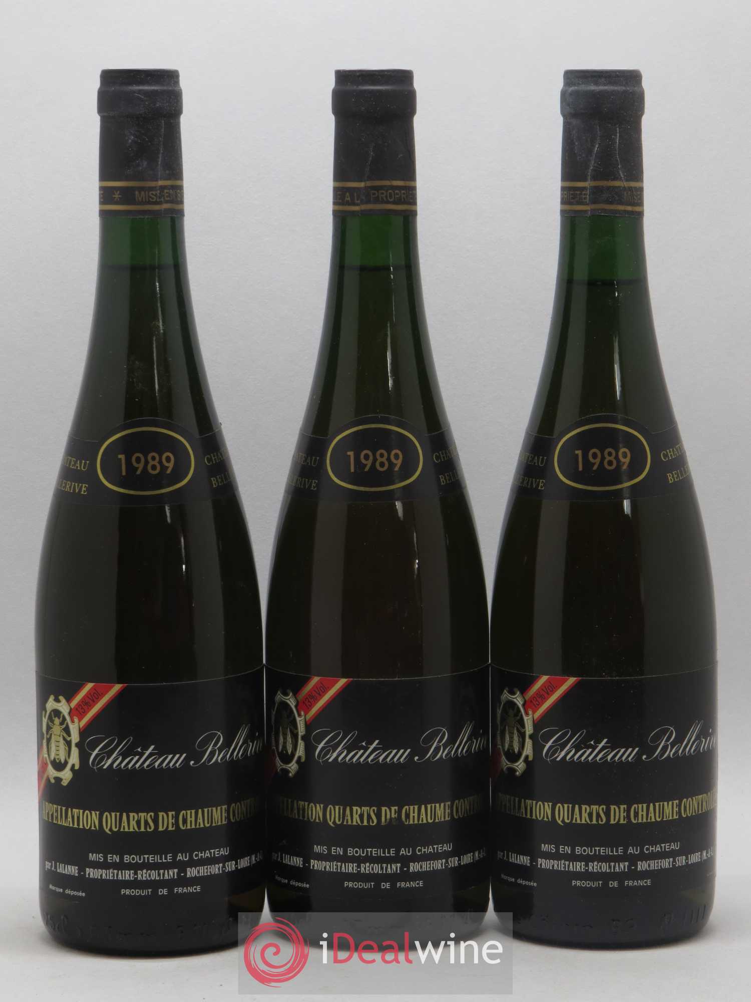 Quarts de Chaume Chateau de Bellerive 1989 - Lotto di 12 bottiglie - 1