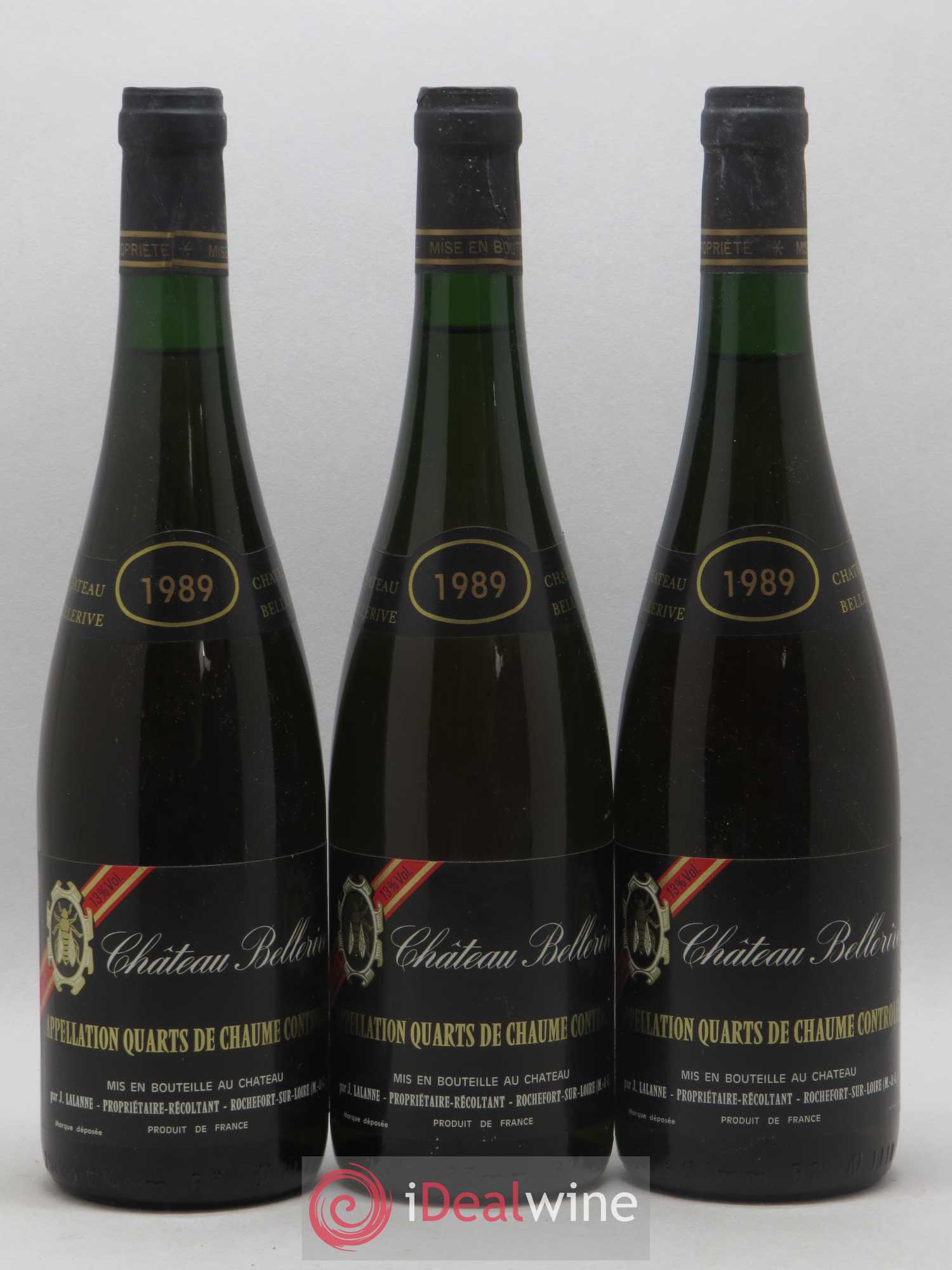 Quarts de Chaume Chateau de Bellerive 1989 - Lotto di 12 bottiglie - 4