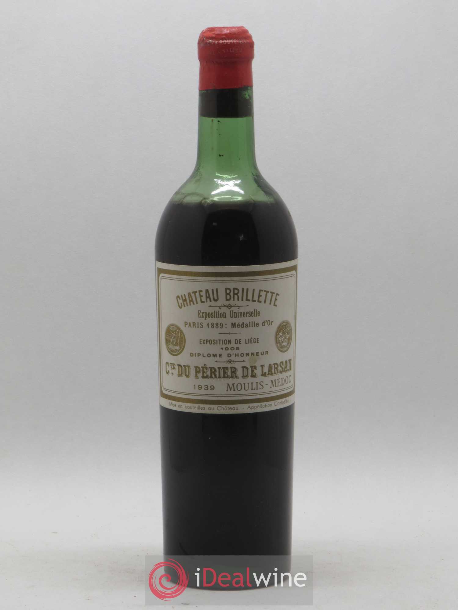 Château Brillette Cru Bourgeois 1939 - Lot de 1 bouteille - 0