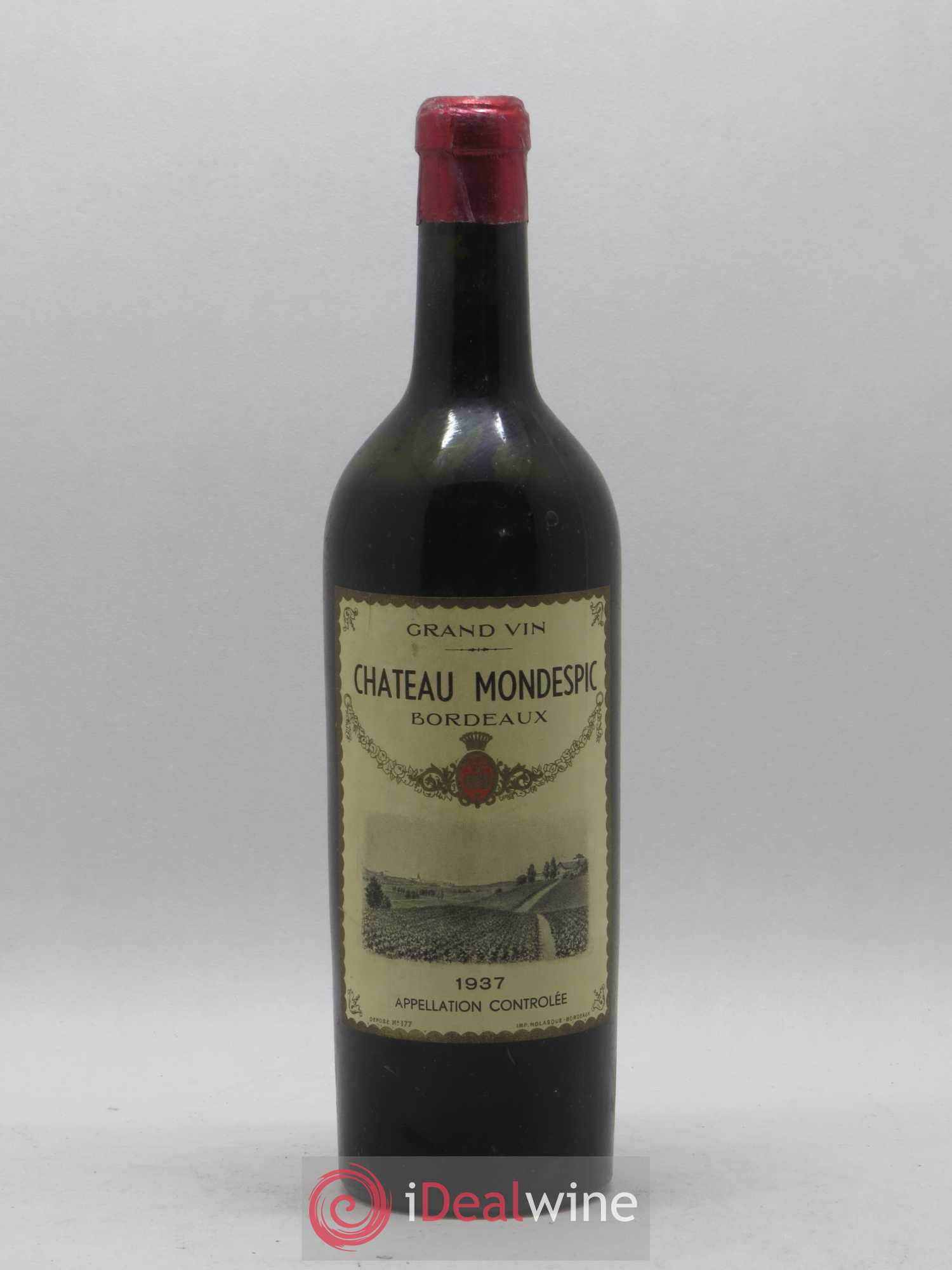 Bordeaux Château Mondespic 1937 - Posten von 1 Flasche - 0