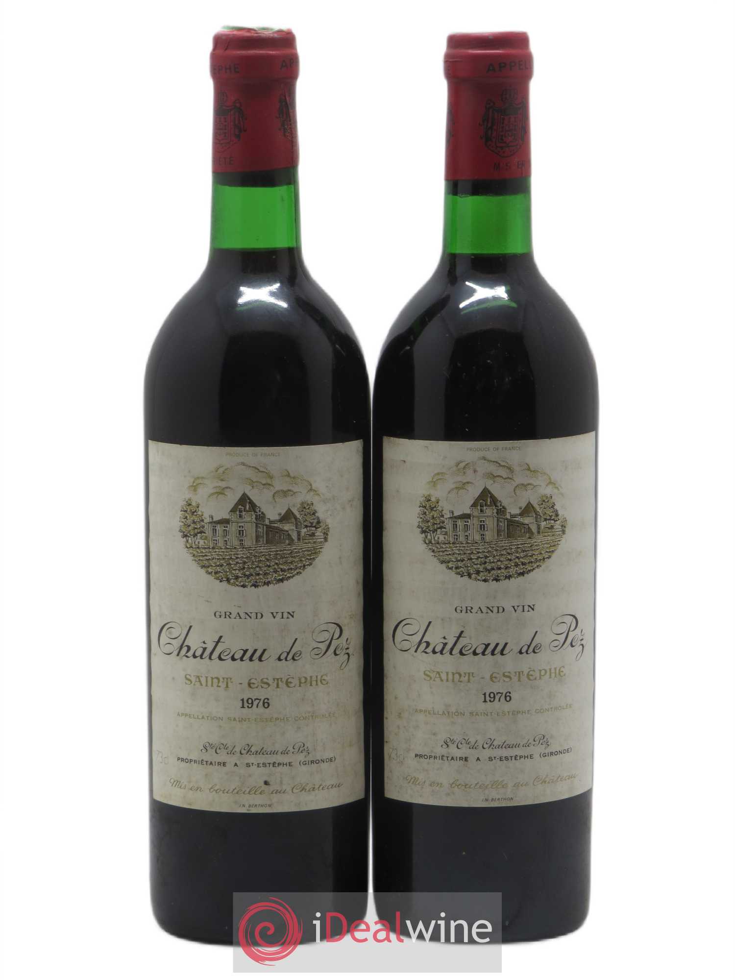 Château de Pez 1976 - Lot de 2 bouteilles - 0