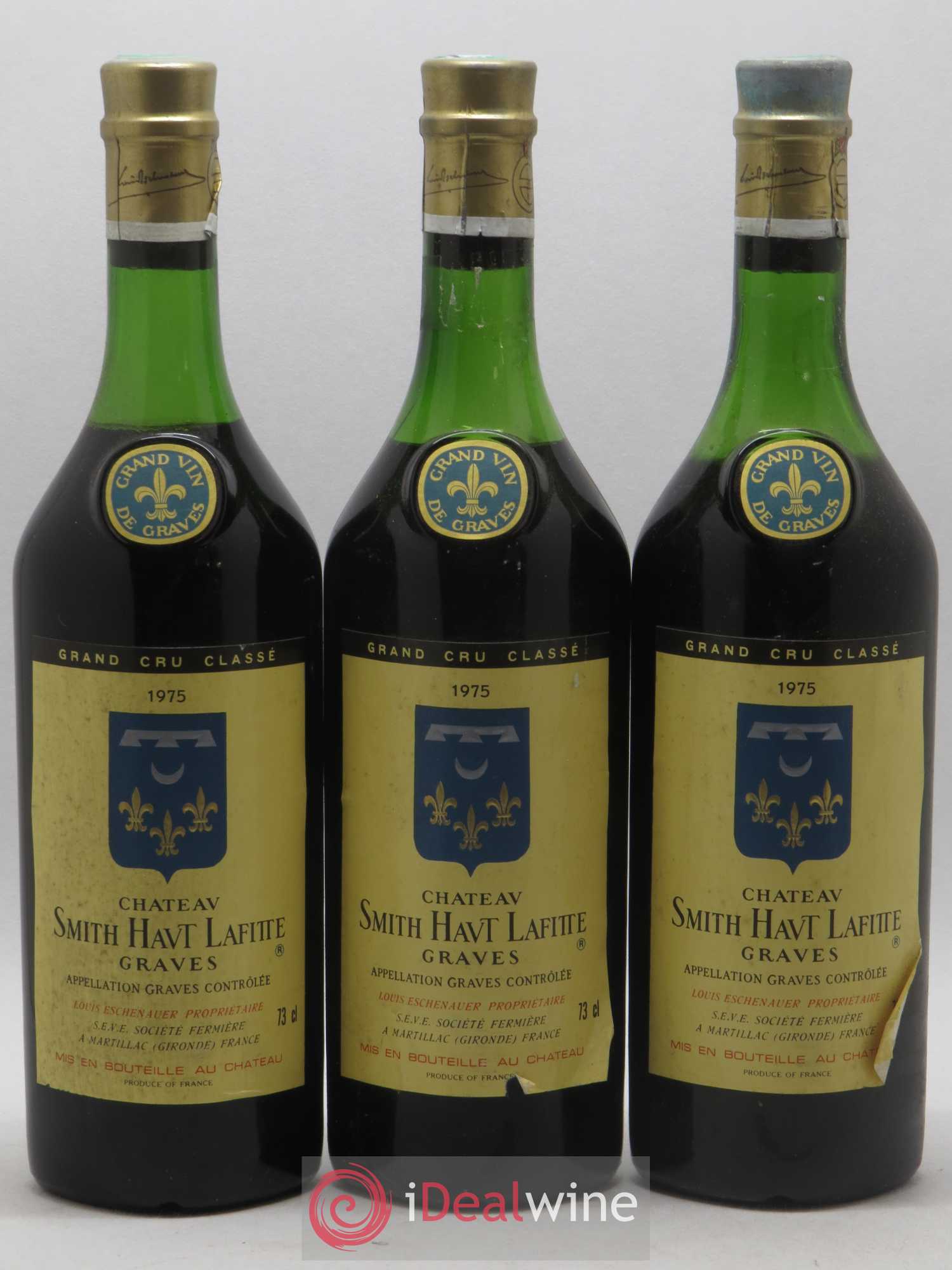Château Smith Haut Lafitte Cru Classé de Graves 1975 - Lot de 6 bouteilles - 1