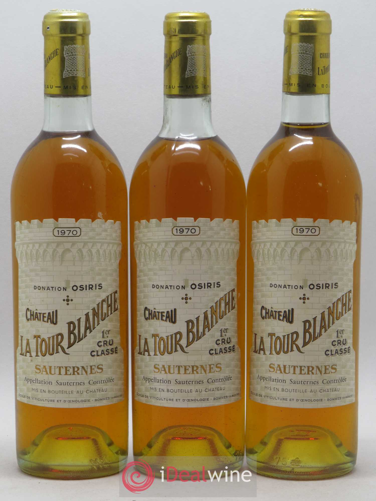 Château la Tour Blanche 1er Grand Cru Classé 1970 - Lotto di 6 bottiglie - 1
