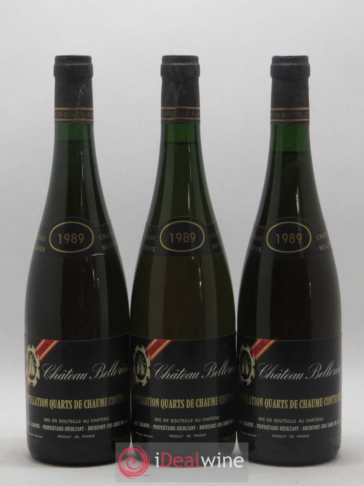 Quarts de Chaume Château Bellerive 1989 - Lotto di 12 bottiglie - 1