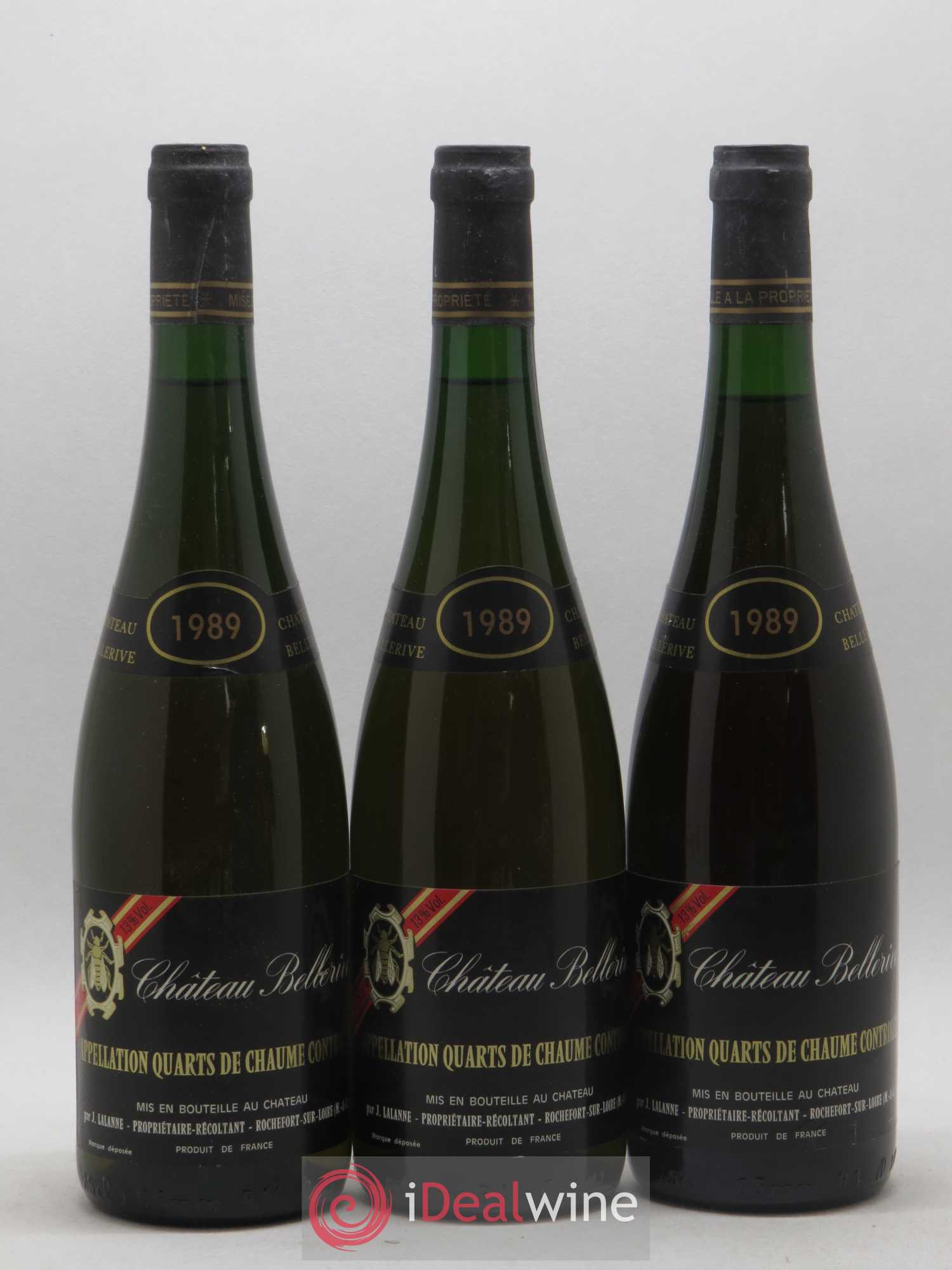 Quarts de Chaume Château Bellerive 1989 - Lotto di 12 bottiglie - 3