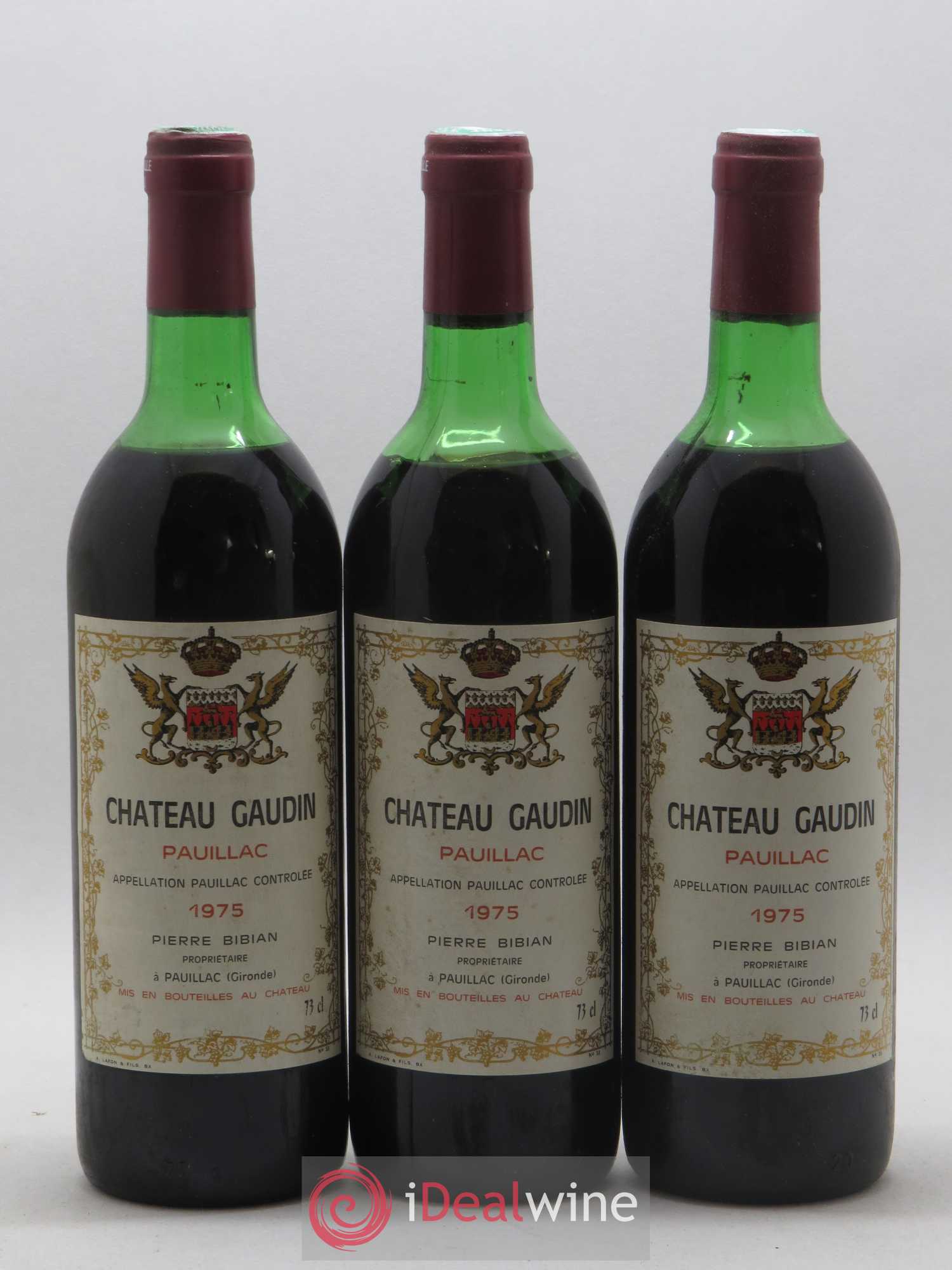 Pauillac Château Gaudin 1975 - Posten von 12 Flaschen - 4