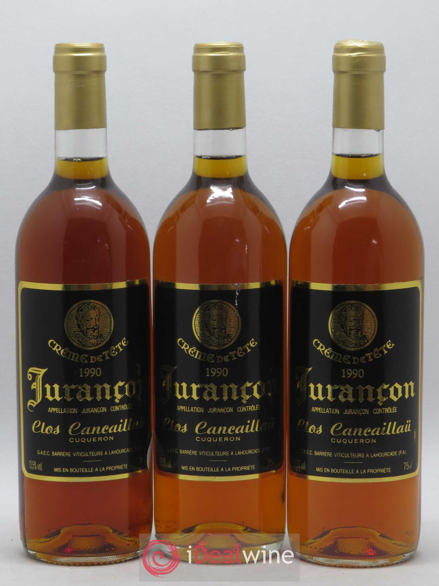 Jurançon Clos Cancaillau (sans prix de réserve) 1990 - Lot de 6 bouteilles - 1