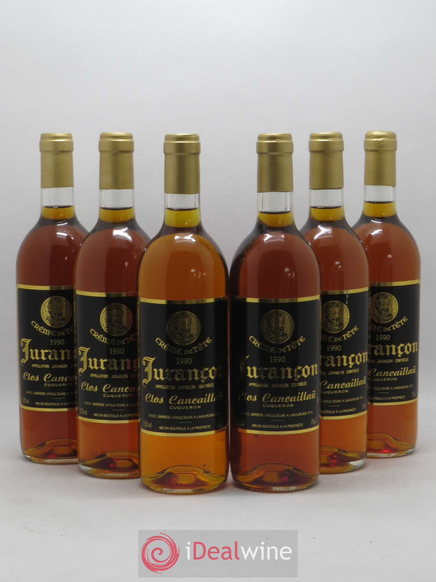 Jurançon Clos Cancaillau (sans prix de réserve) 1990 - Lot de 6 bouteilles - 0