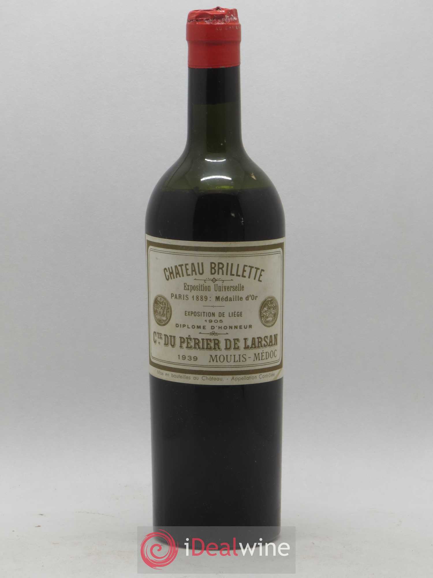 Château Brillette Cru Bourgeois 1939 - Lot de 1 bouteille - 0