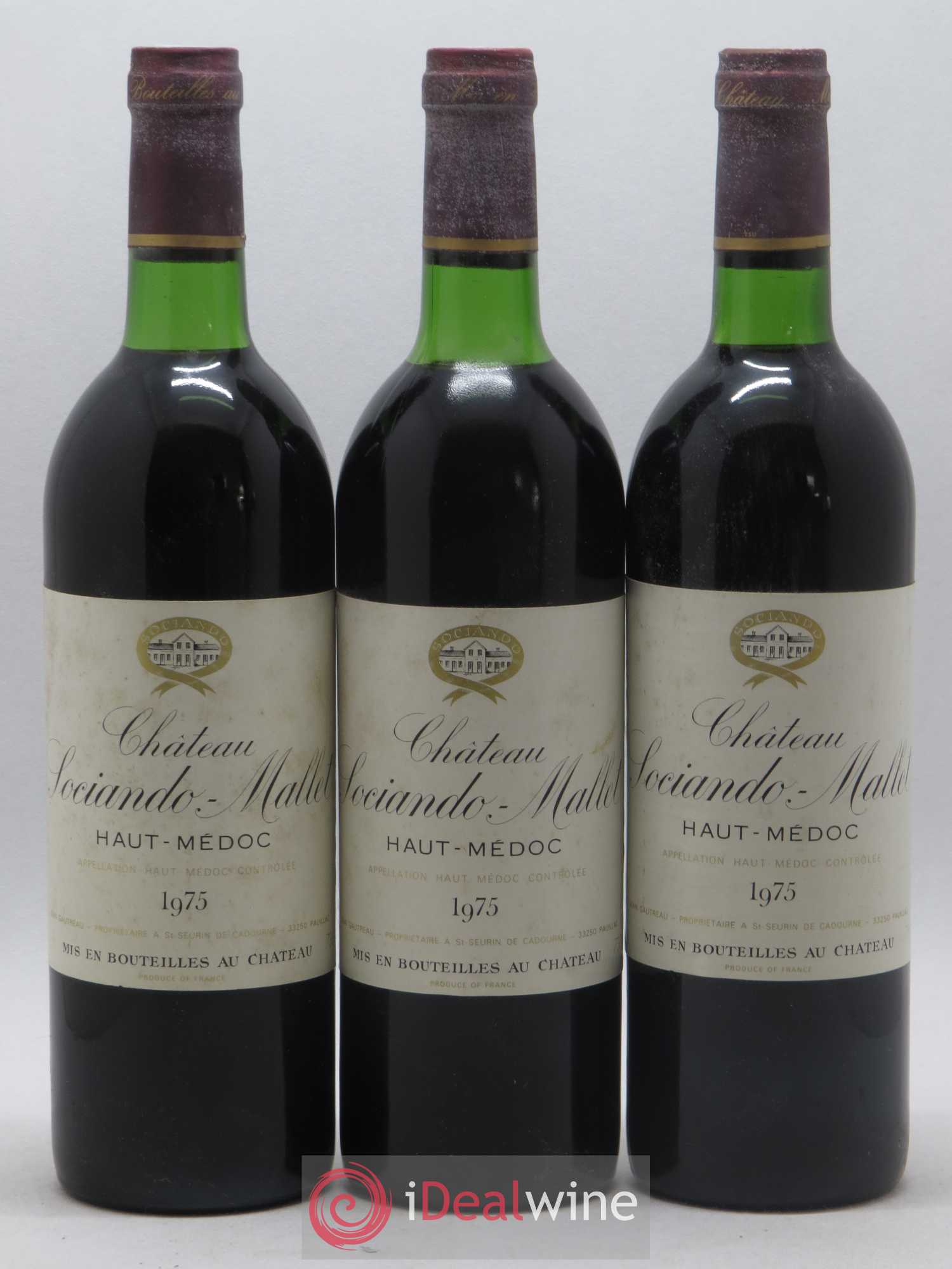 Château Sociando Mallet 1975 - Lot de 12 bouteilles - 4