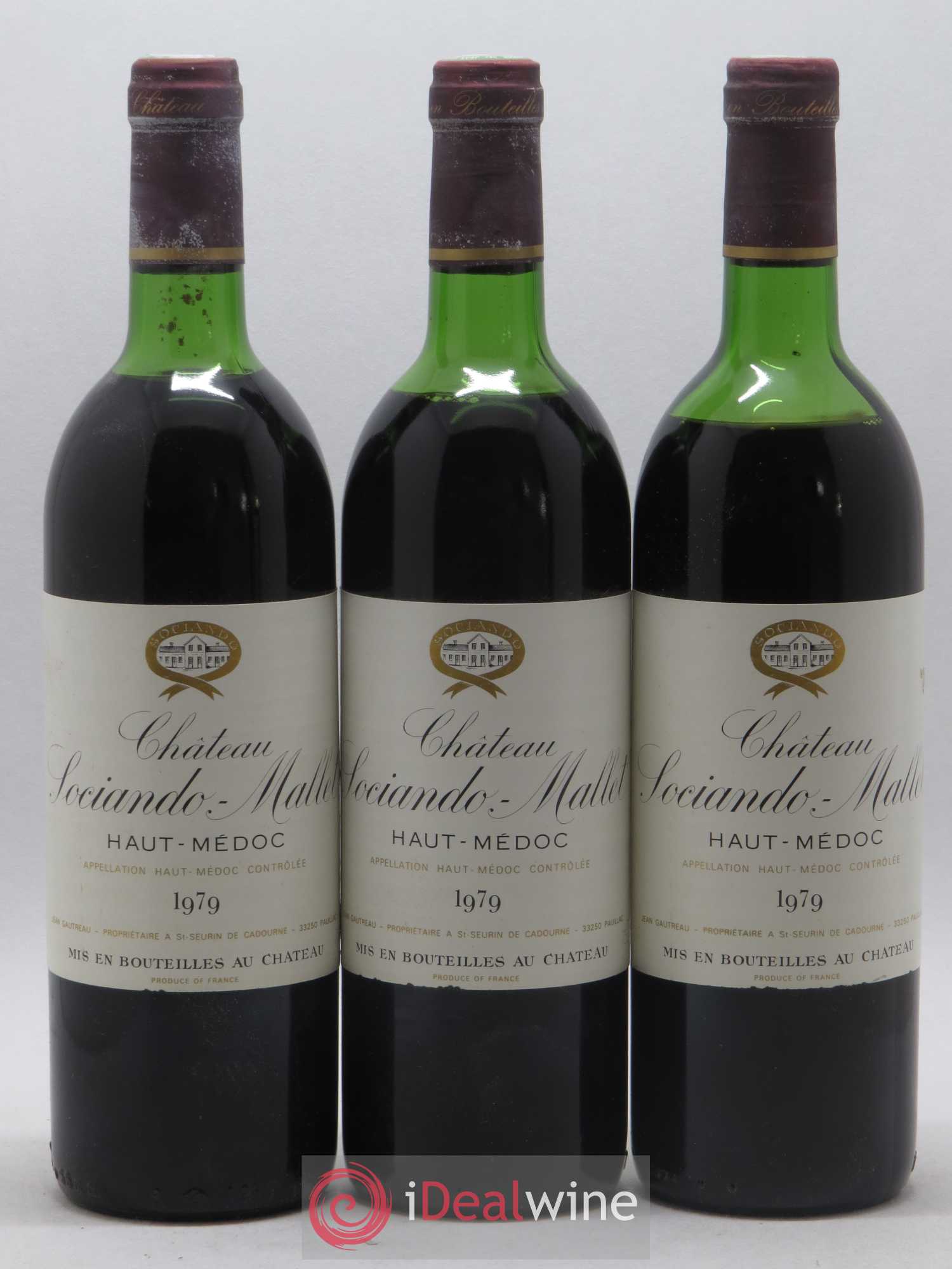 Château Sociando Mallet 1979 - Lot de 12 bouteilles - 3