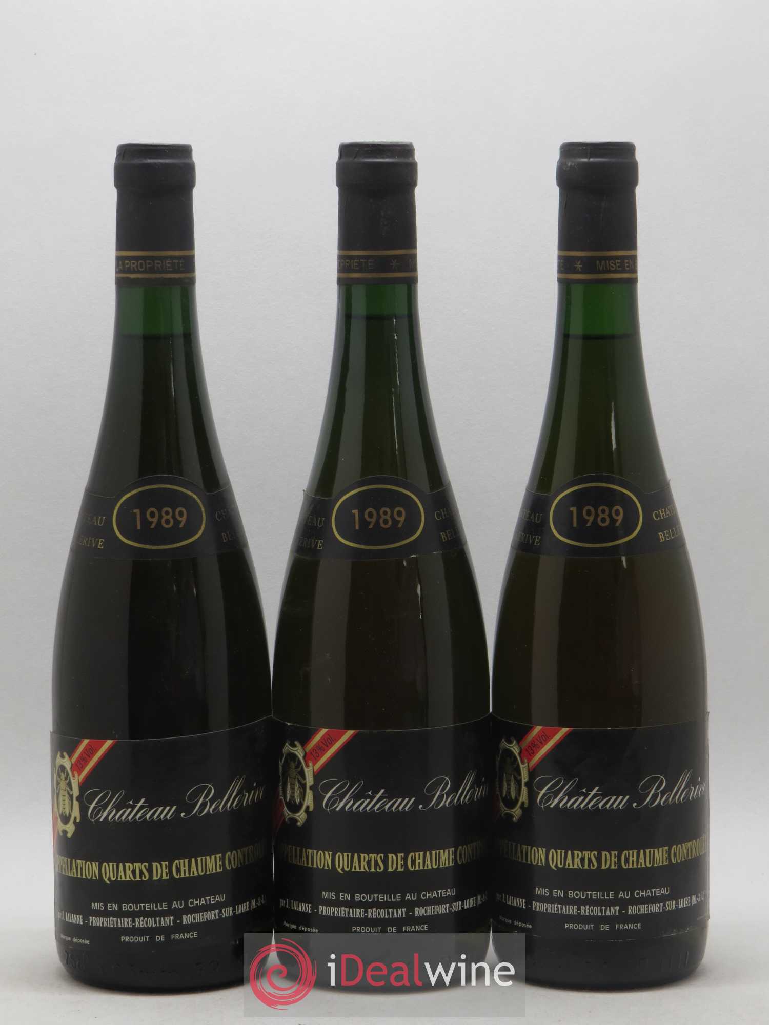 Quarts de Chaume Chateau Bellerive 1989 - Lotto di 12 bottiglie - 1
