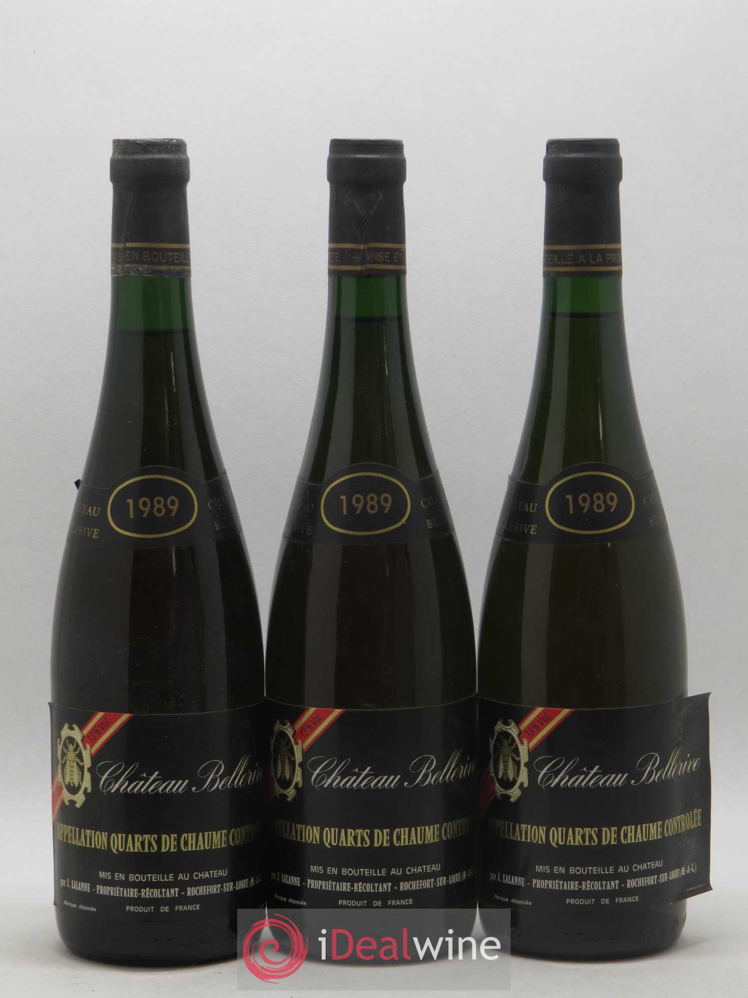 Quarts de Chaume Chateau Bellerive 1989 - Lotto di 12 bottiglie - 2