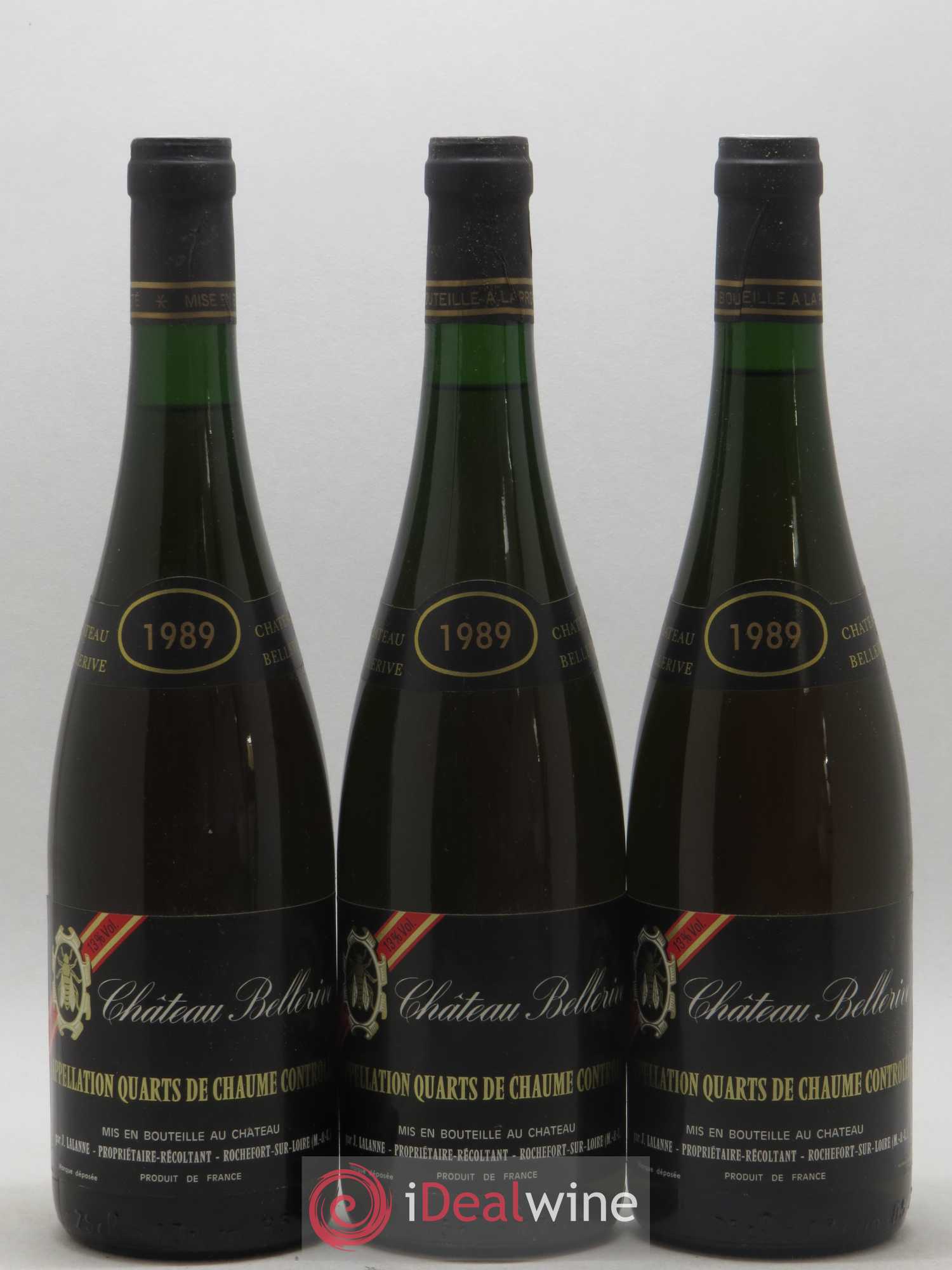 Quarts de Chaume Chateau Bellerive 1989 - Lotto di 12 bottiglie - 1