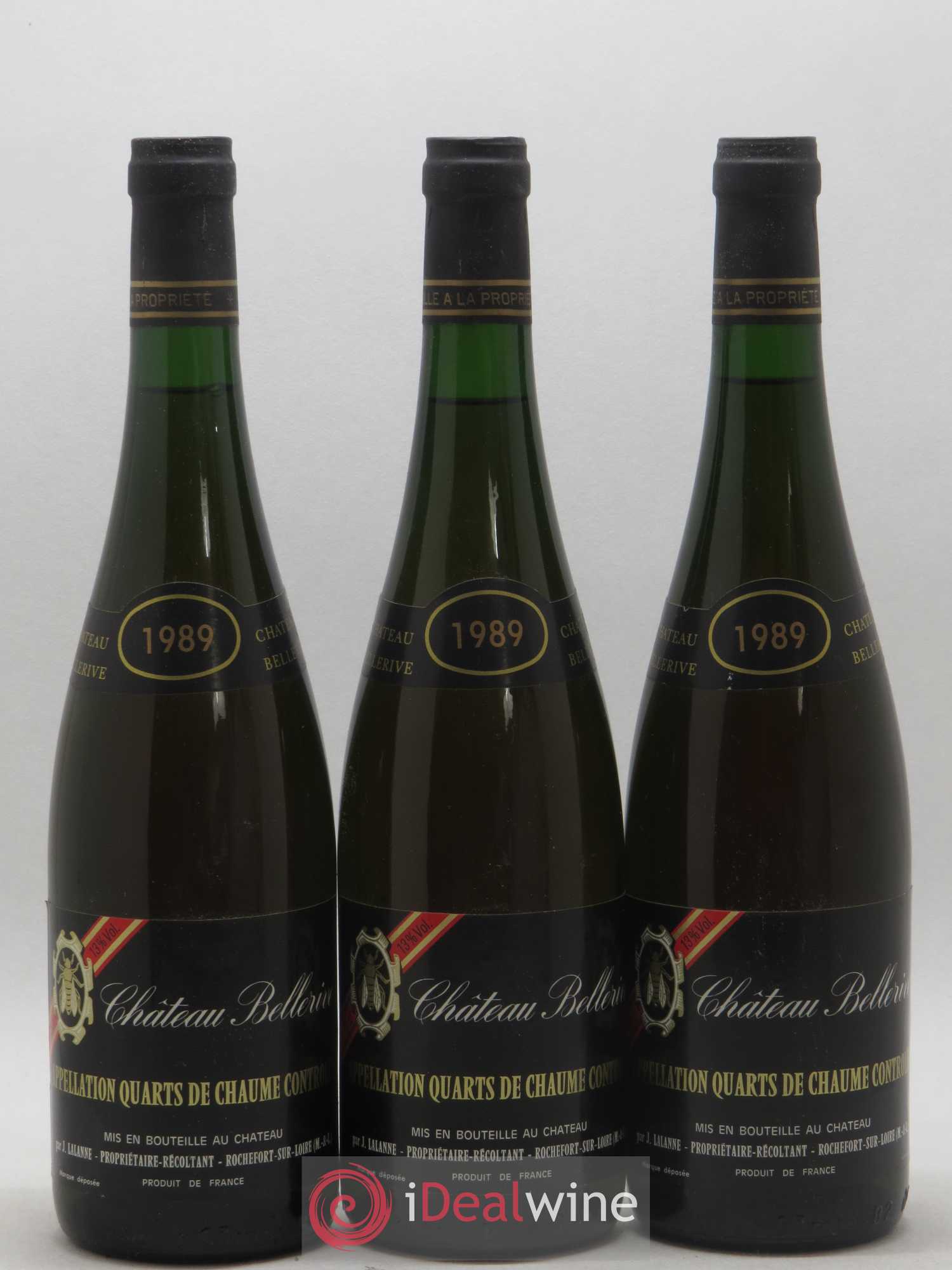 Quarts de Chaume Chateau Bellerive 1989 - Lotto di 12 bottiglie - 2