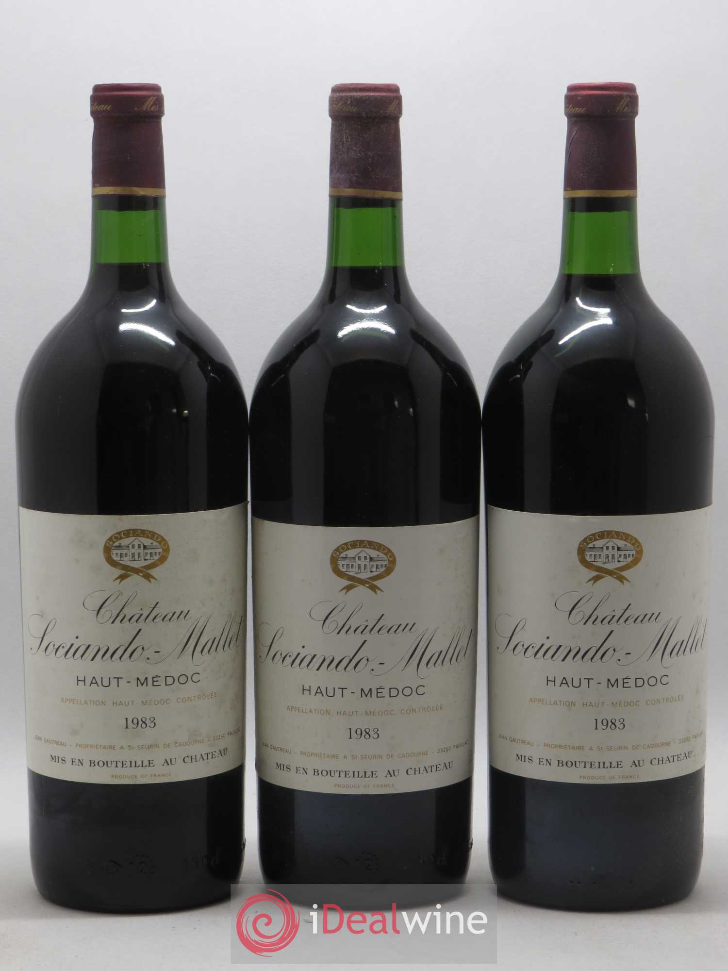 Château Sociando Mallet 1983 - Lot de 6 magnums - 1