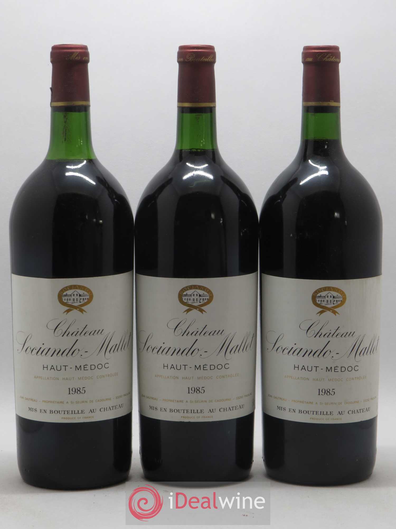 Château Sociando Mallet 1985 - Lot de 6 magnums - 1