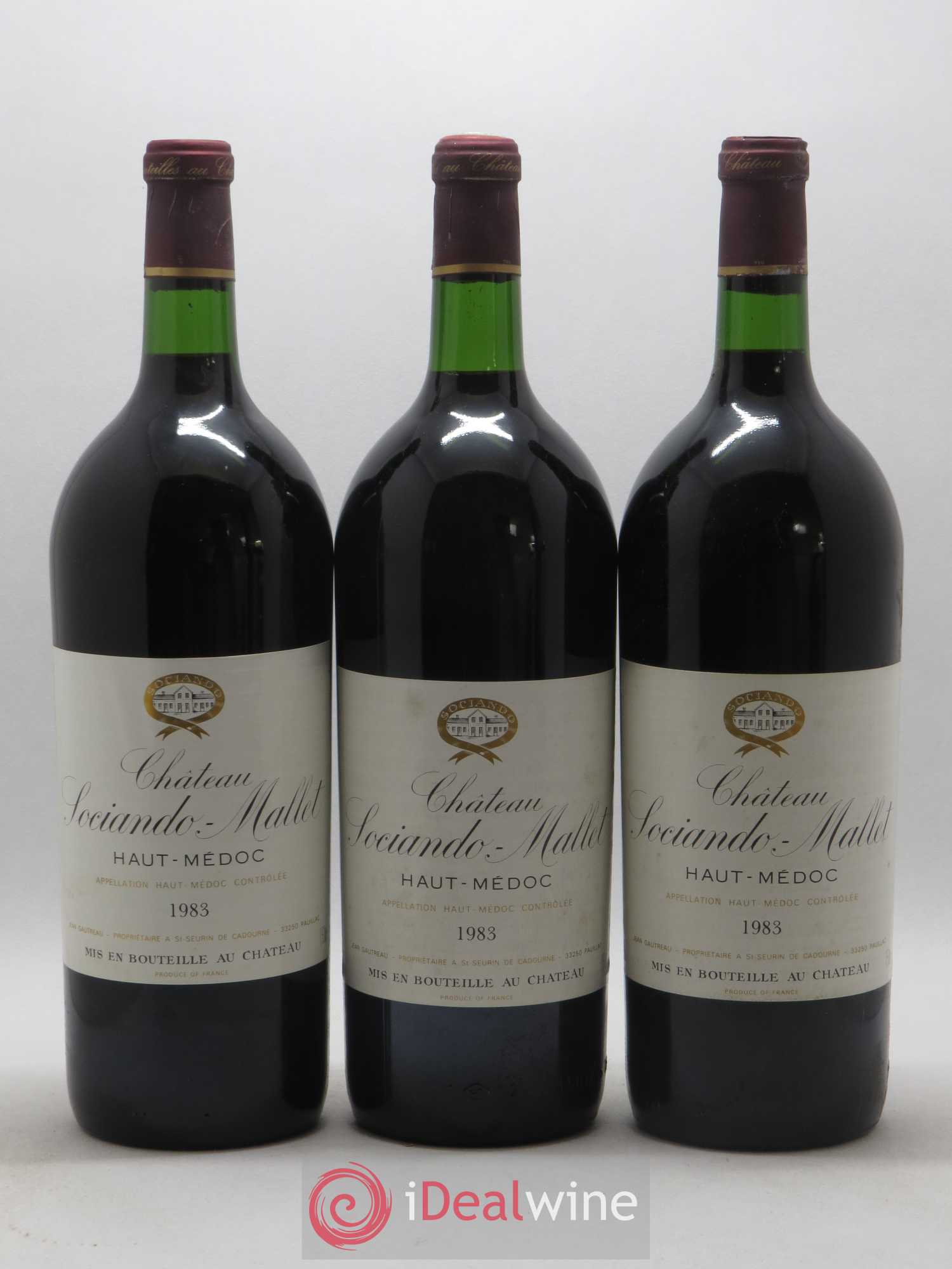 Château Sociando Mallet 1983 - Lot de 6 magnums - 1