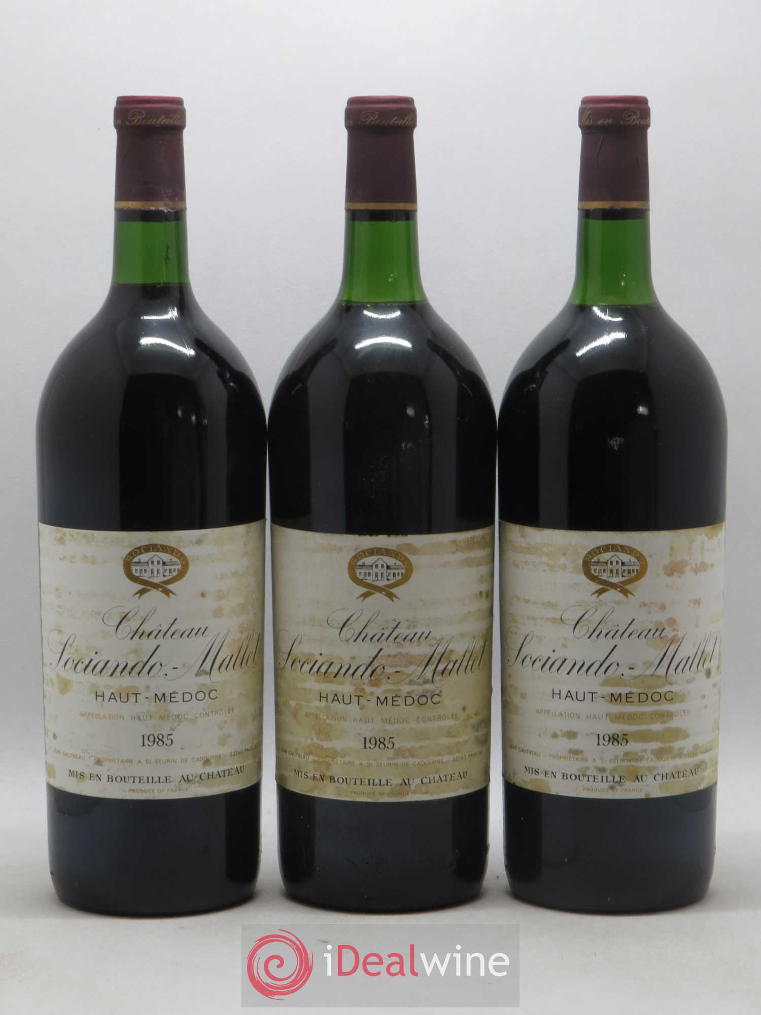 Château Sociando Mallet 1985 - Lot de 6 magnums - 1