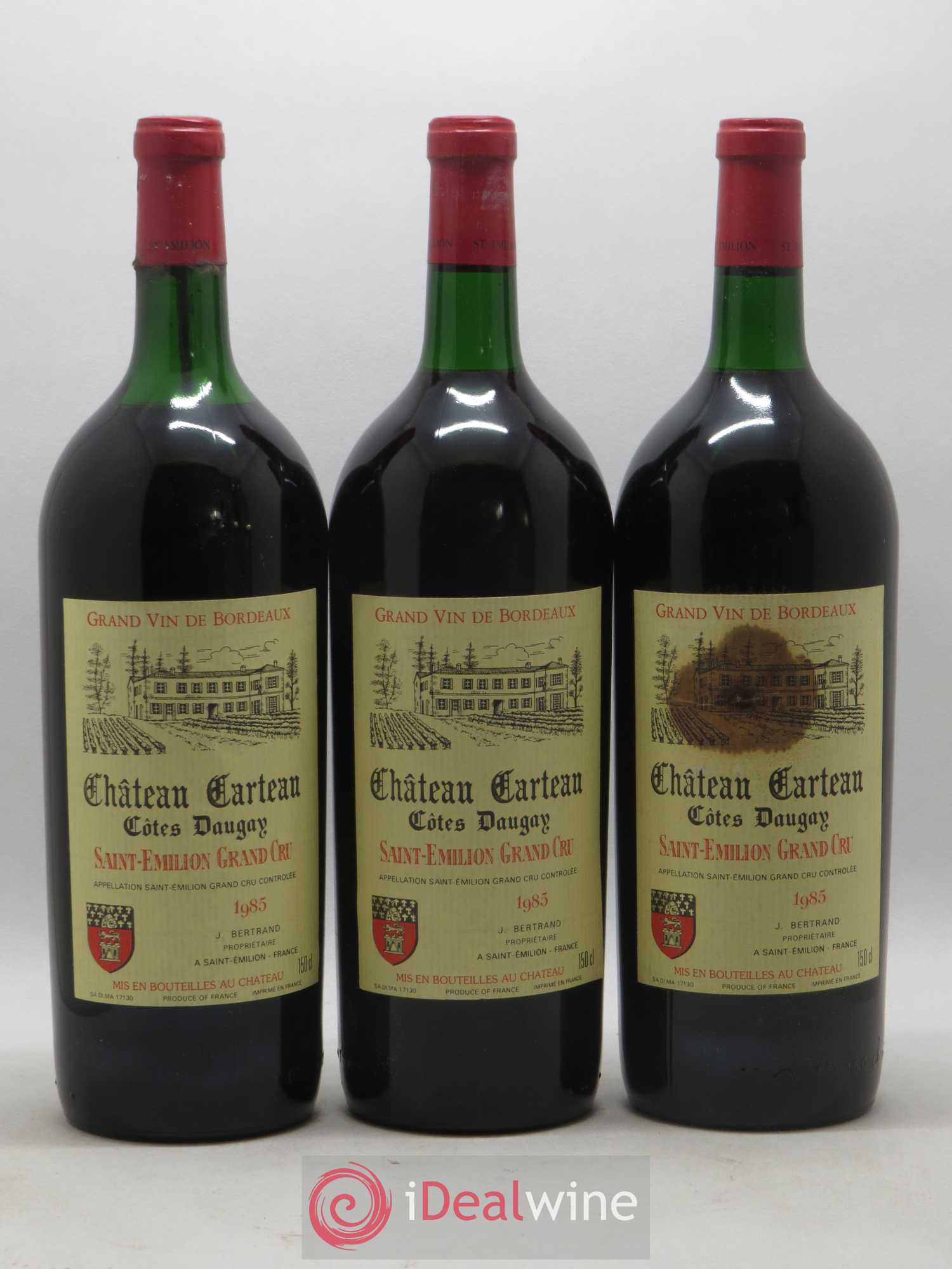 Saint-Émilion Grand Cru Château Carteau 1985 - Lot de 6 magnums - 2