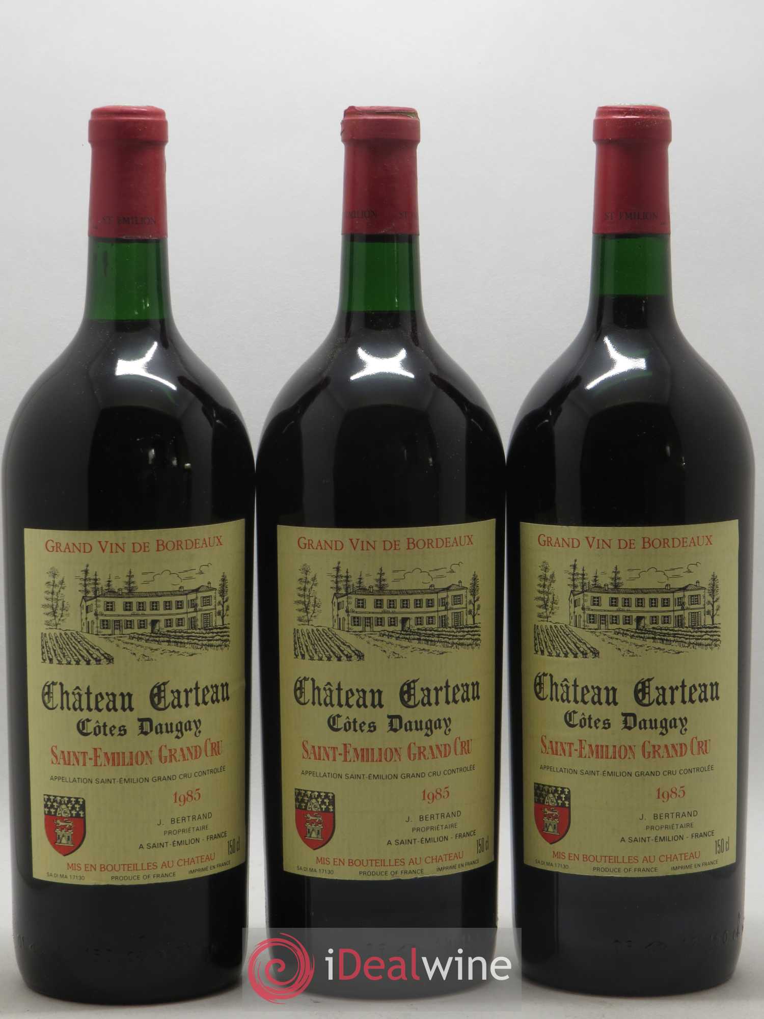 Saint-Émilion Grand Cru Château Carteau 1985 - Lot de 6 magnums - 2