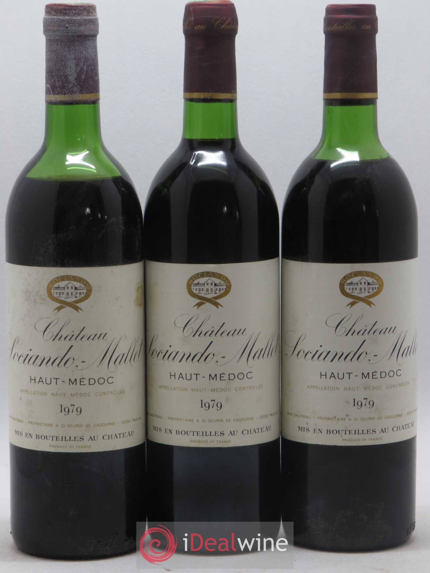 Château Sociando Mallet 1979 - Lot de 12 bouteilles - 2
