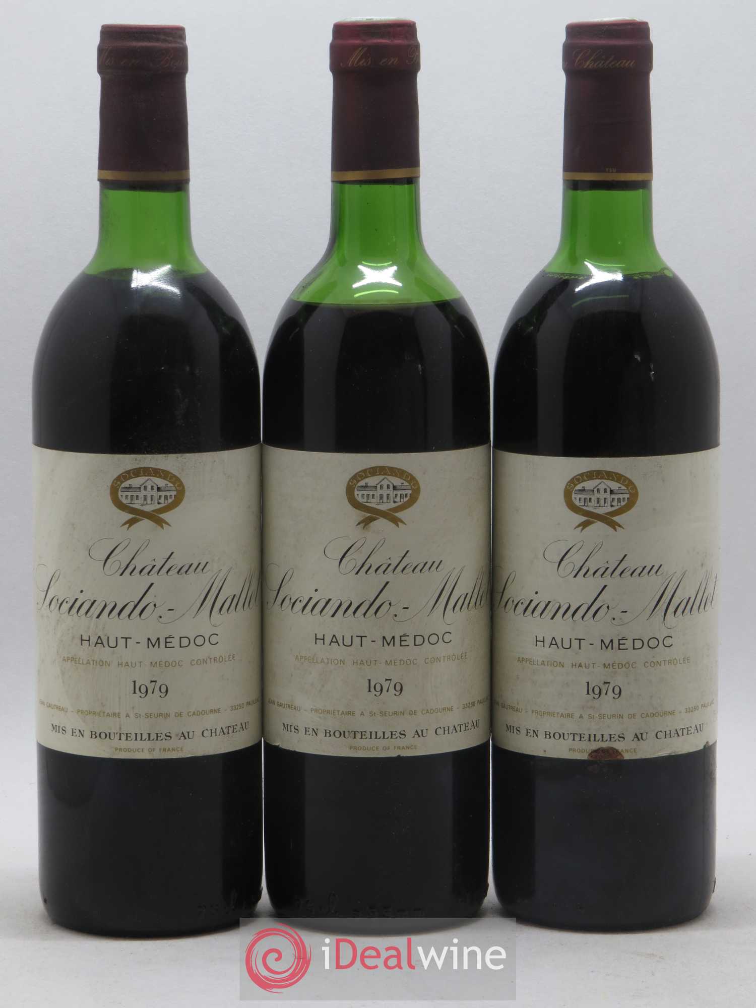 Château Sociando Mallet 1979 - Lot de 12 bouteilles - 3