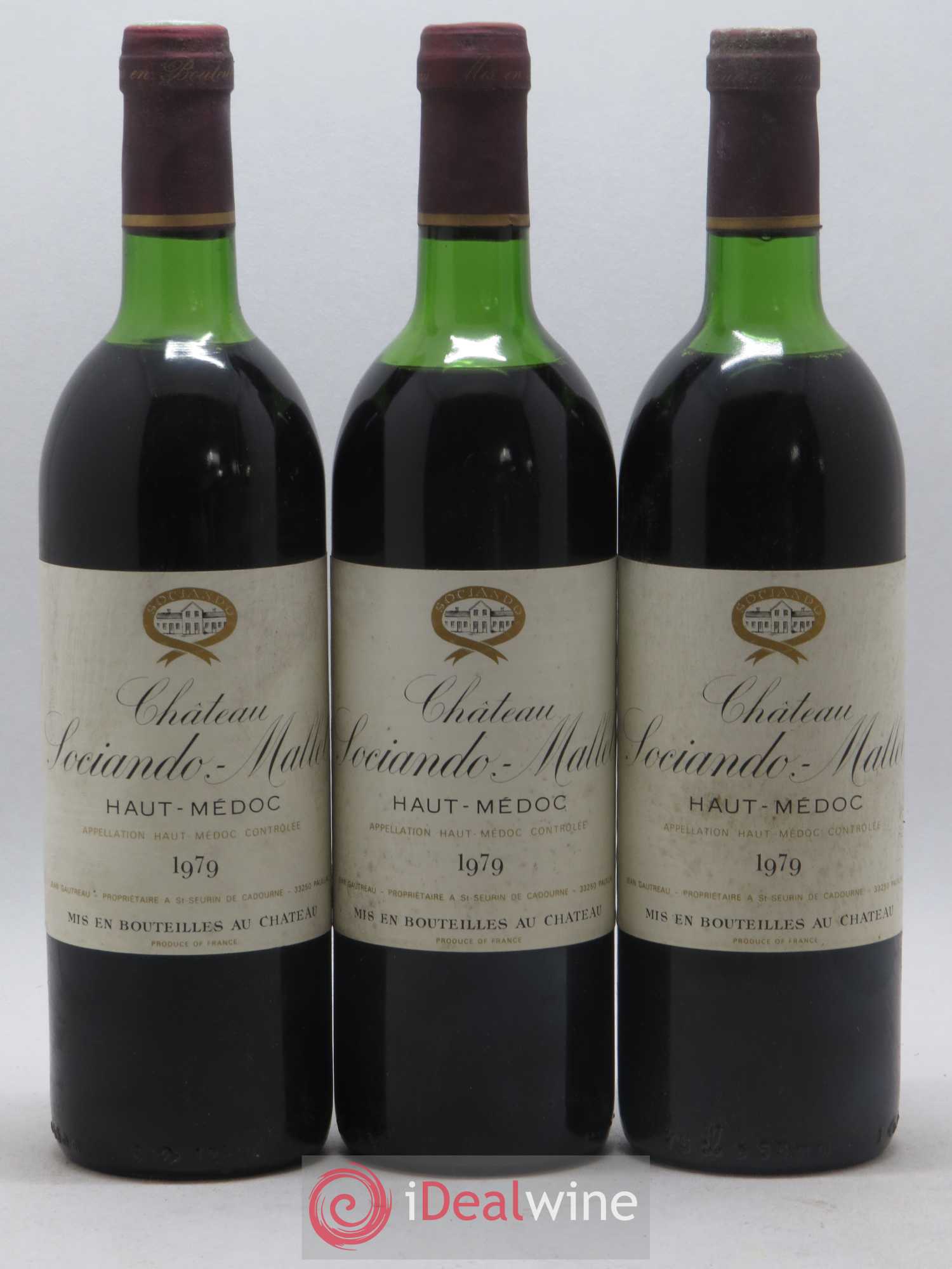 Château Sociando Mallet 1979 - Lot de 12 bouteilles - 4