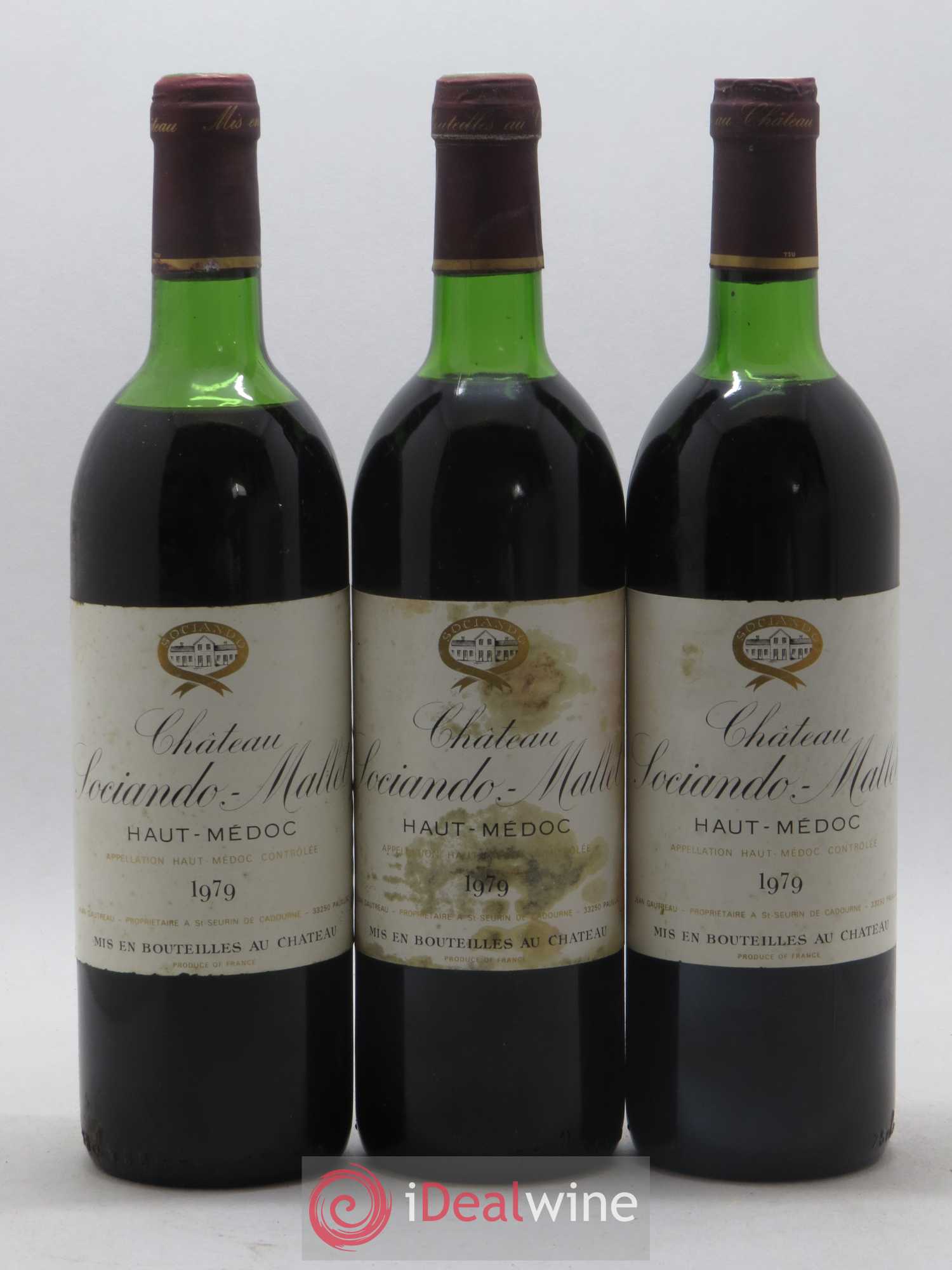 Château Sociando Mallet 1979 - Lot de 12 bouteilles - 4