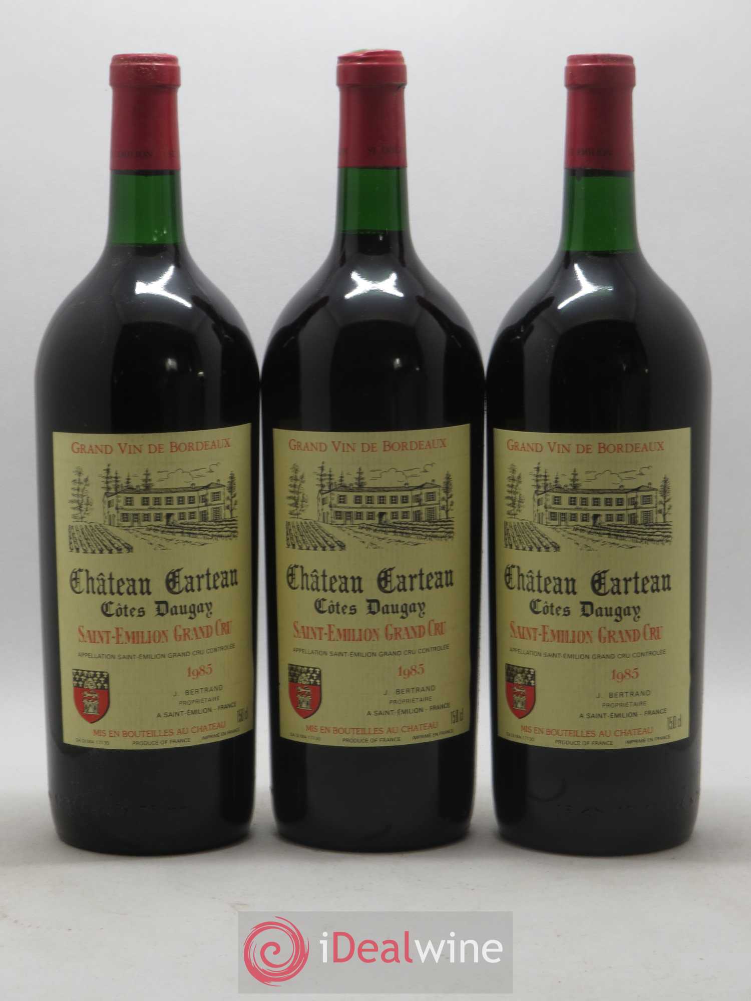 Saint-Émilion Grand Cru Château Carteau 1985 - Lot de 6 magnums - 1