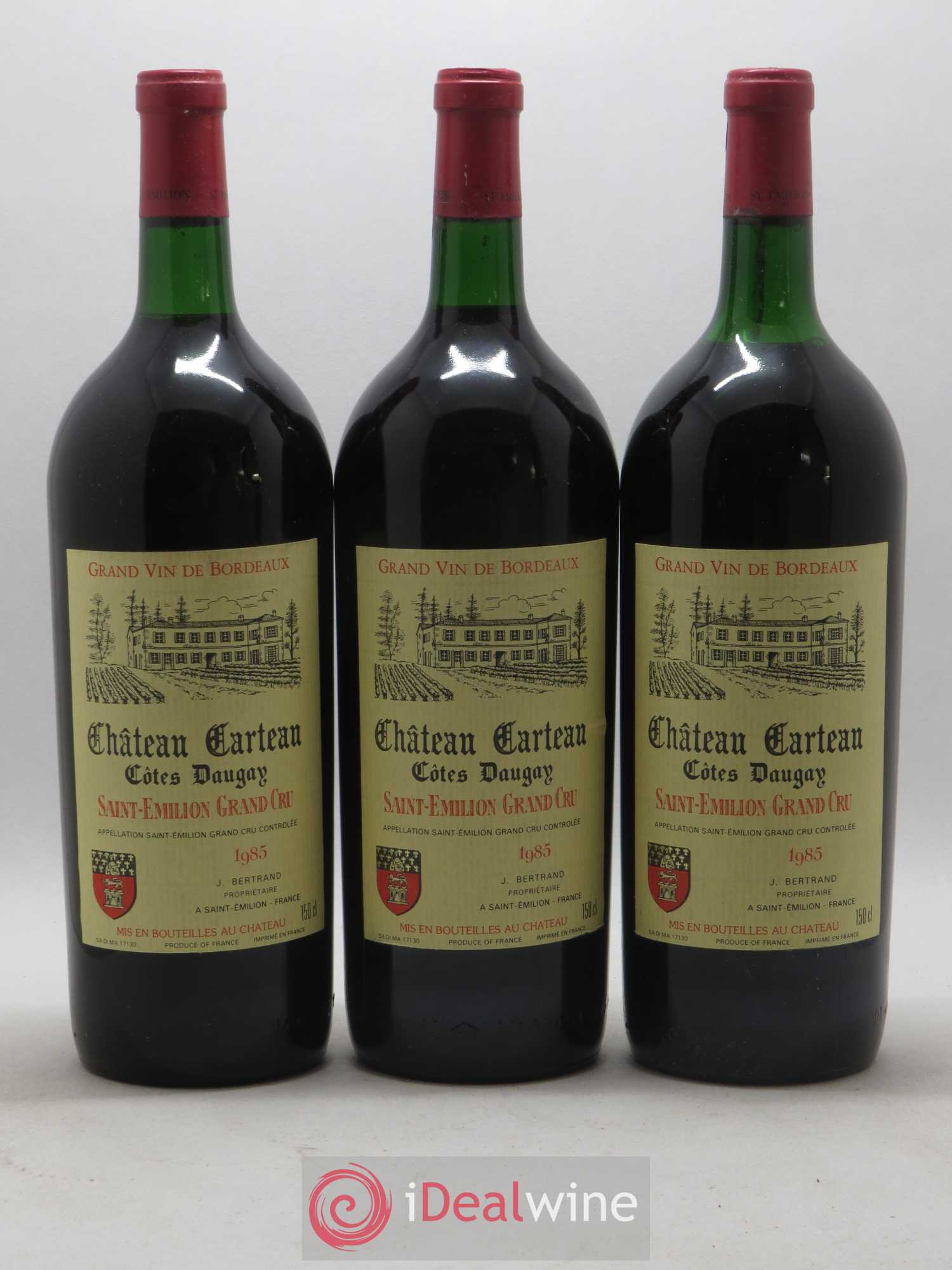 Saint-Émilion Grand Cru Château Carteau 1985 - Lot de 6 magnums - 2