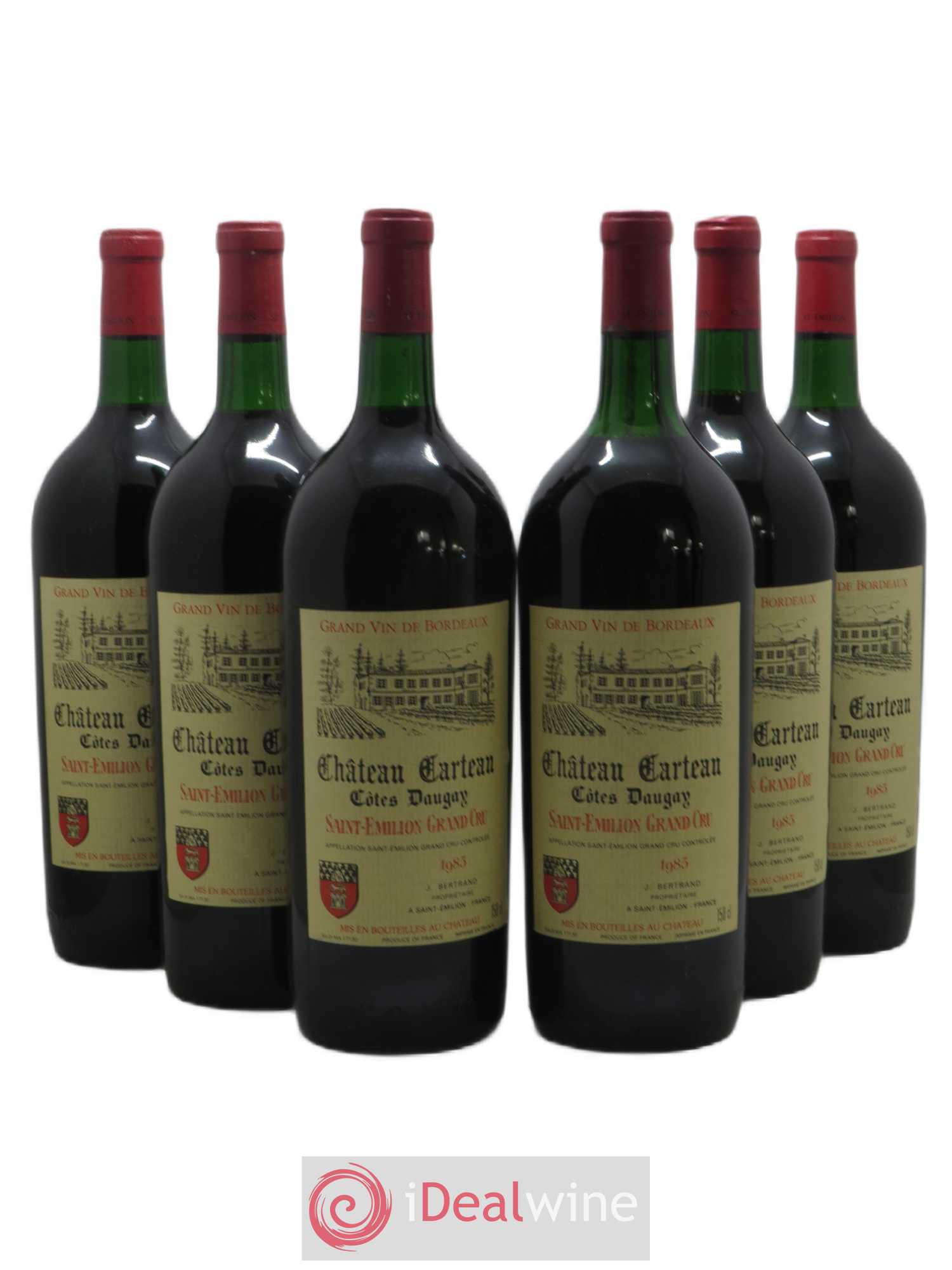 Saint-Émilion Grand Cru Château Carteau 1985 - Lot de 6 magnums - 0