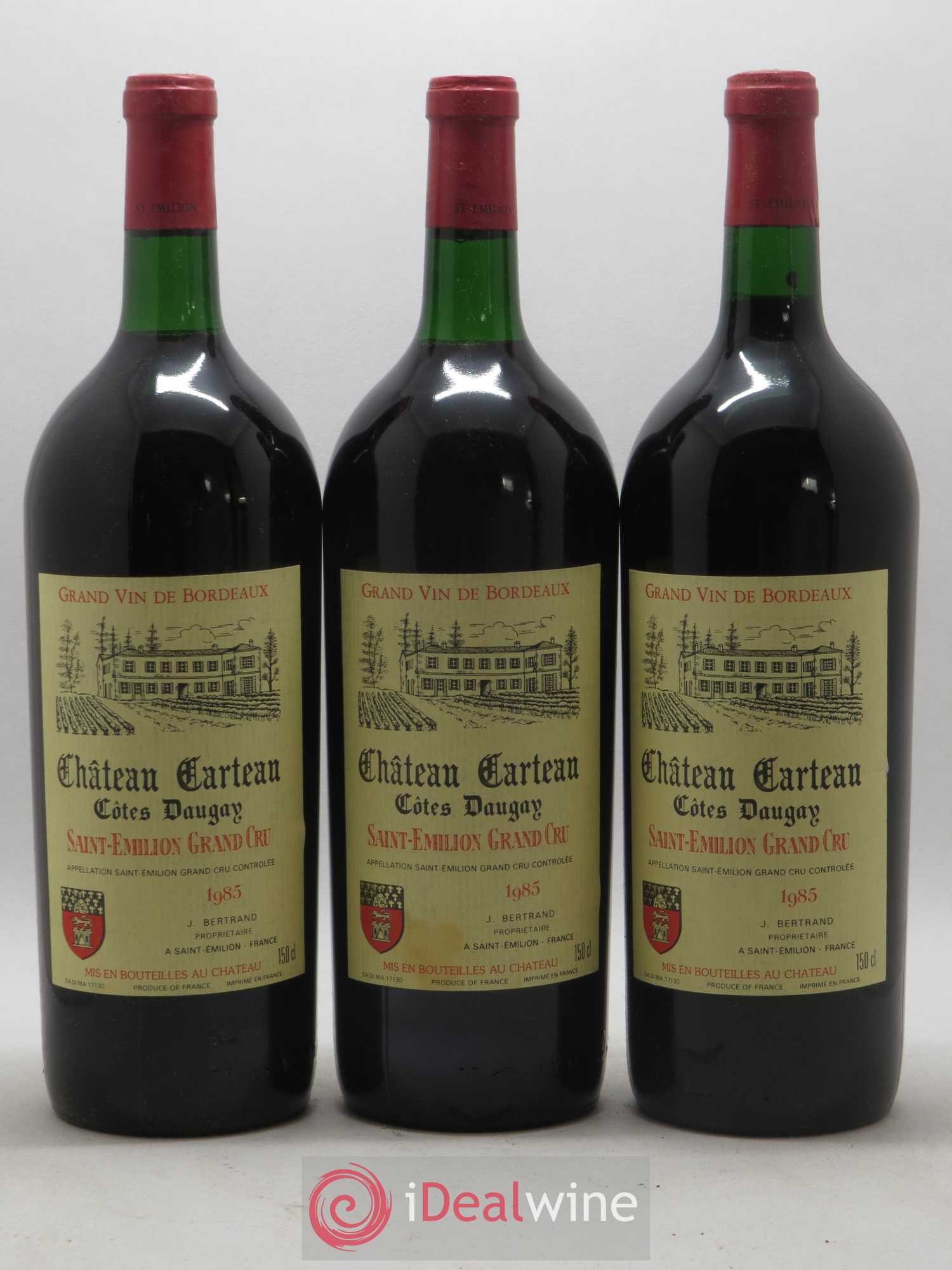 Saint-Émilion Grand Cru Château Carteau 1985 - Lot de 6 magnums - 1
