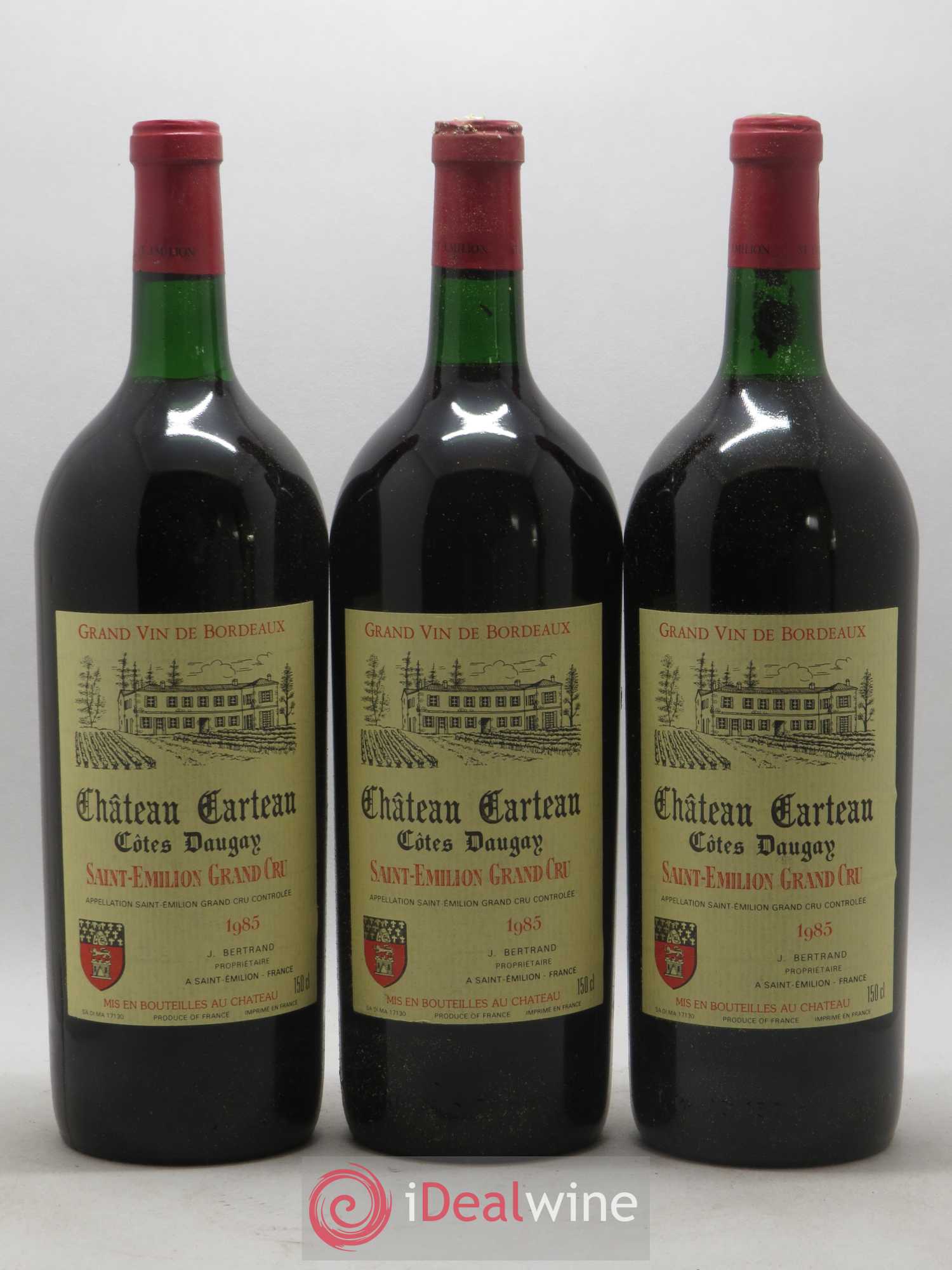 Saint-Émilion Grand Cru Château Carteau 1985 - Lot de 6 magnums - 1