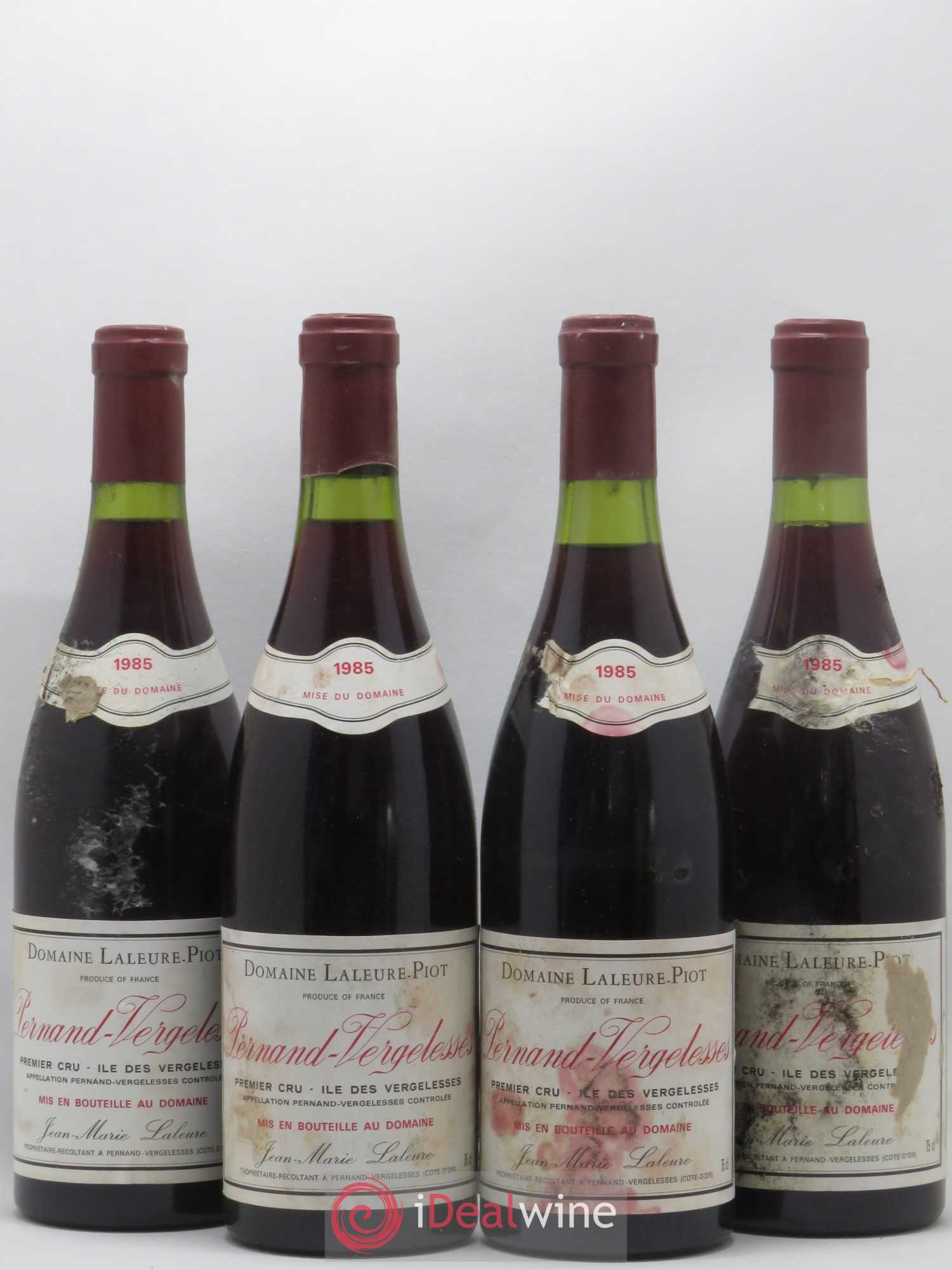 Pernand-Vergelesses 1er Cru Ile des Vergelesses Laleure Piot 1985 - Posten von 4 Flaschen - 0