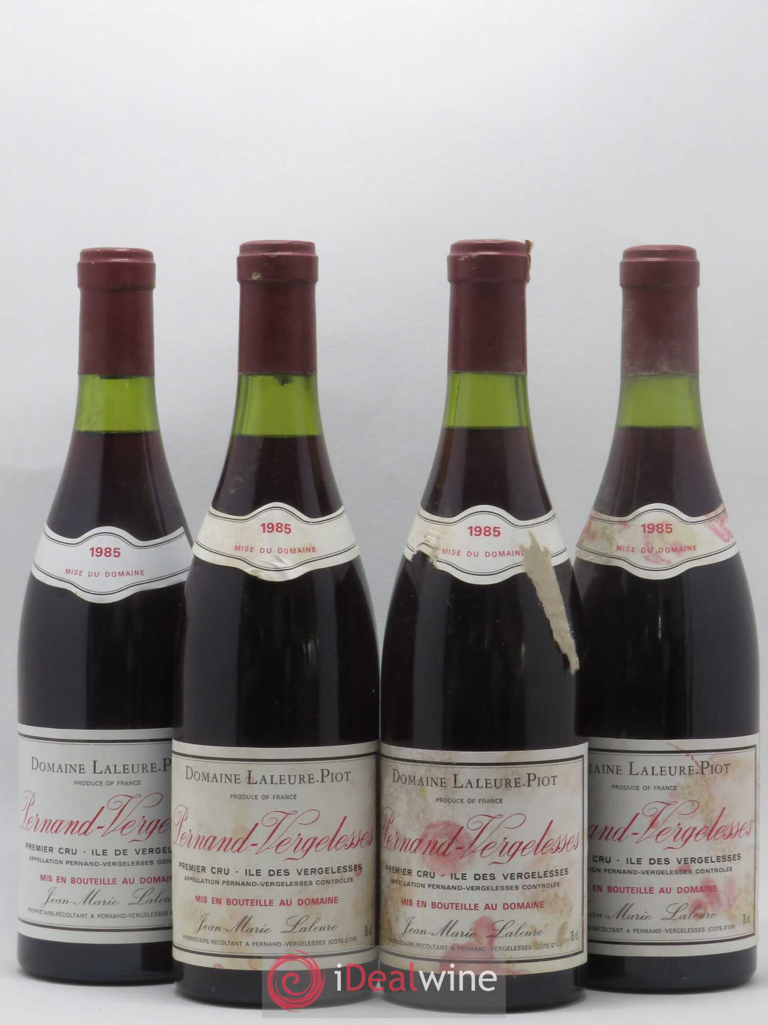 Pernand-Vergelesses 1er Cru Ile des Vergelesses Laleure Piot 1985 - Posten von 4 Flaschen - 0
