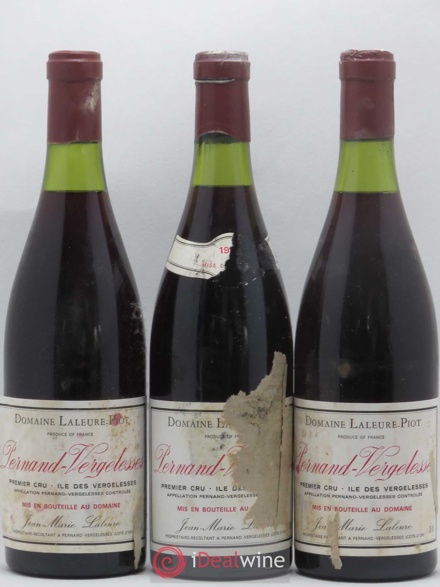 Pernand-Vergelesses 1er Cru Ile des Vergelesses Laleure Piot (sans prix de réserve) - Posten von 3 Flaschen - 0