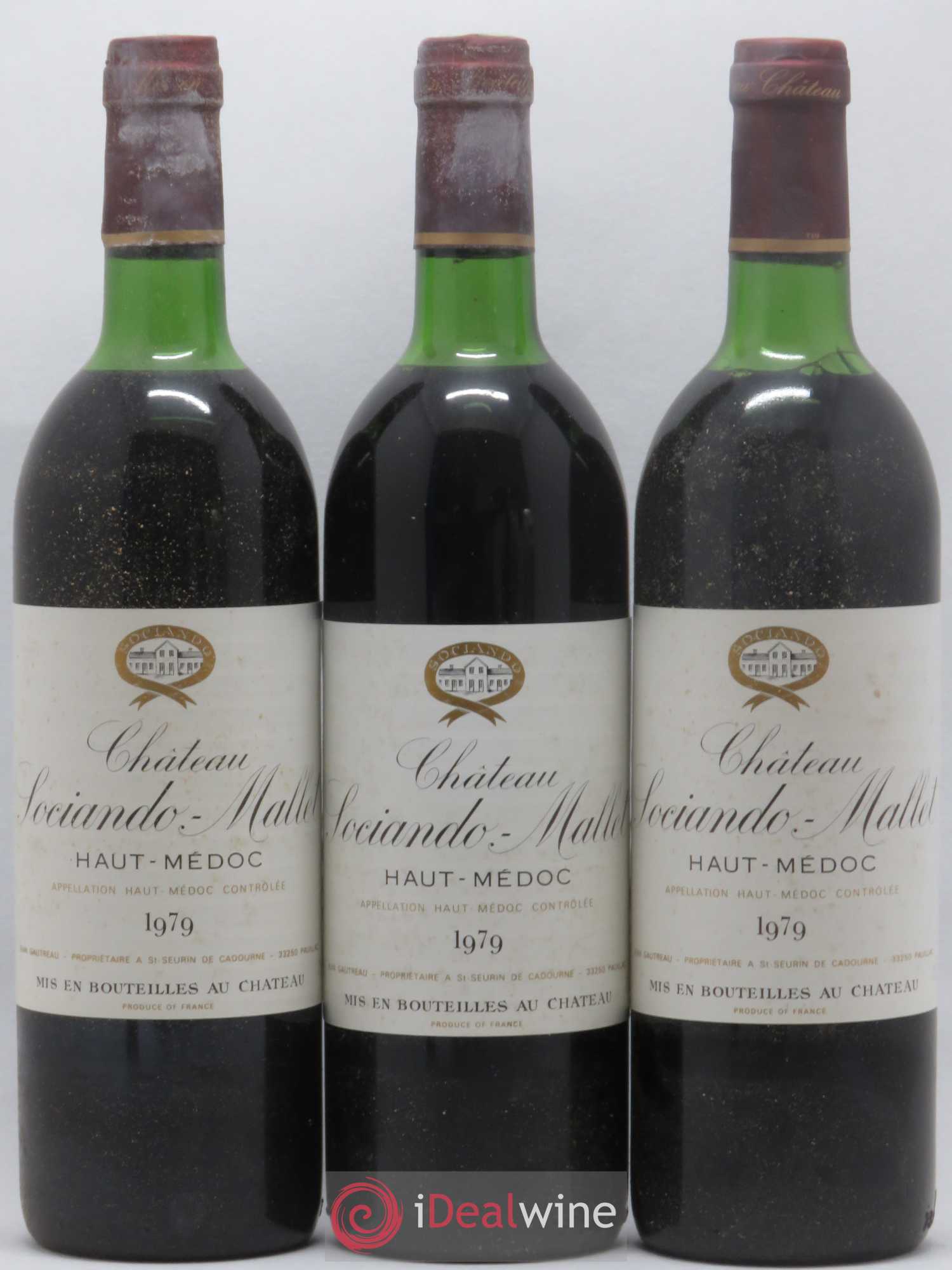 Château Sociando Mallet 1979 - Lot de 6 bouteilles - 1