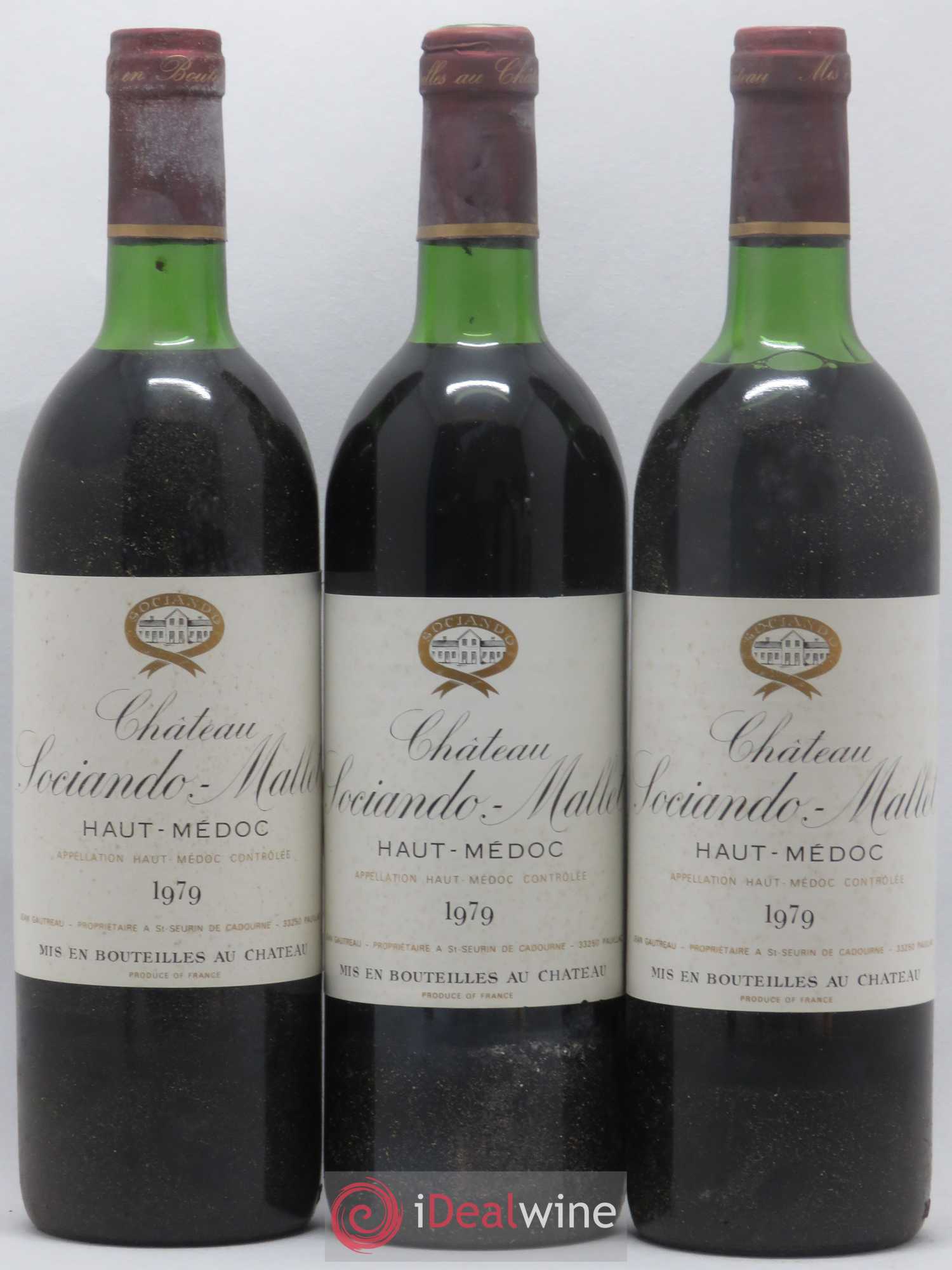 Château Sociando Mallet 1979 - Lot de 6 bouteilles - 2