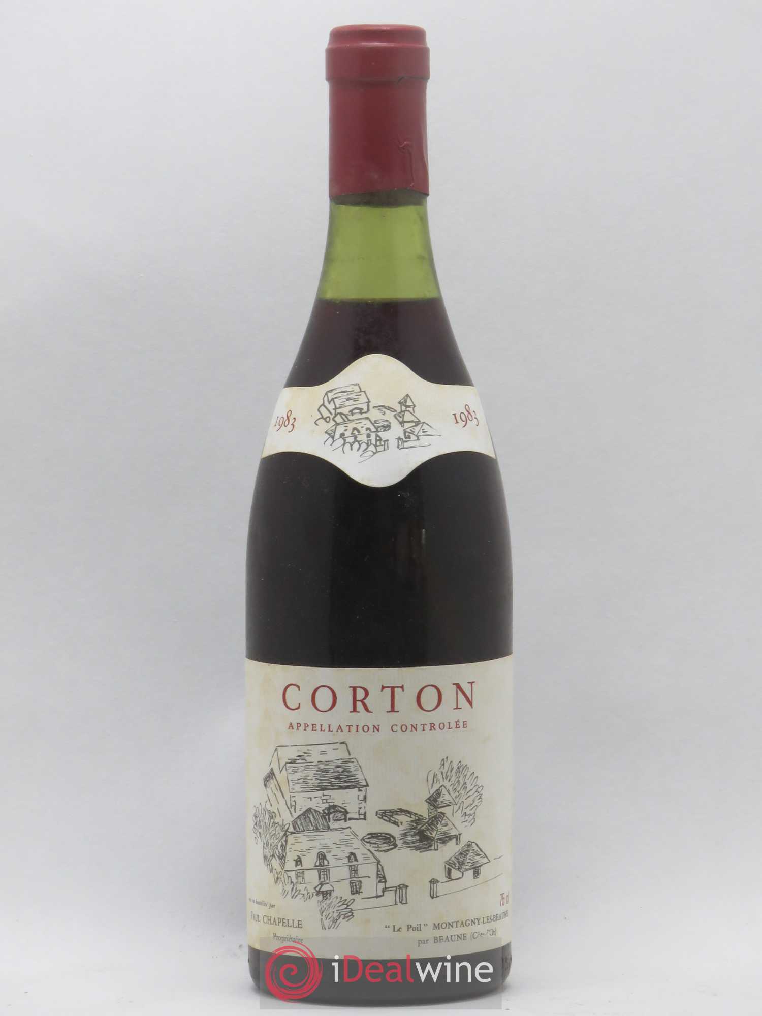 Corton Grand Cru Le Poil Paul Chapelle 1983 - Posten von 1 Flasche - 0