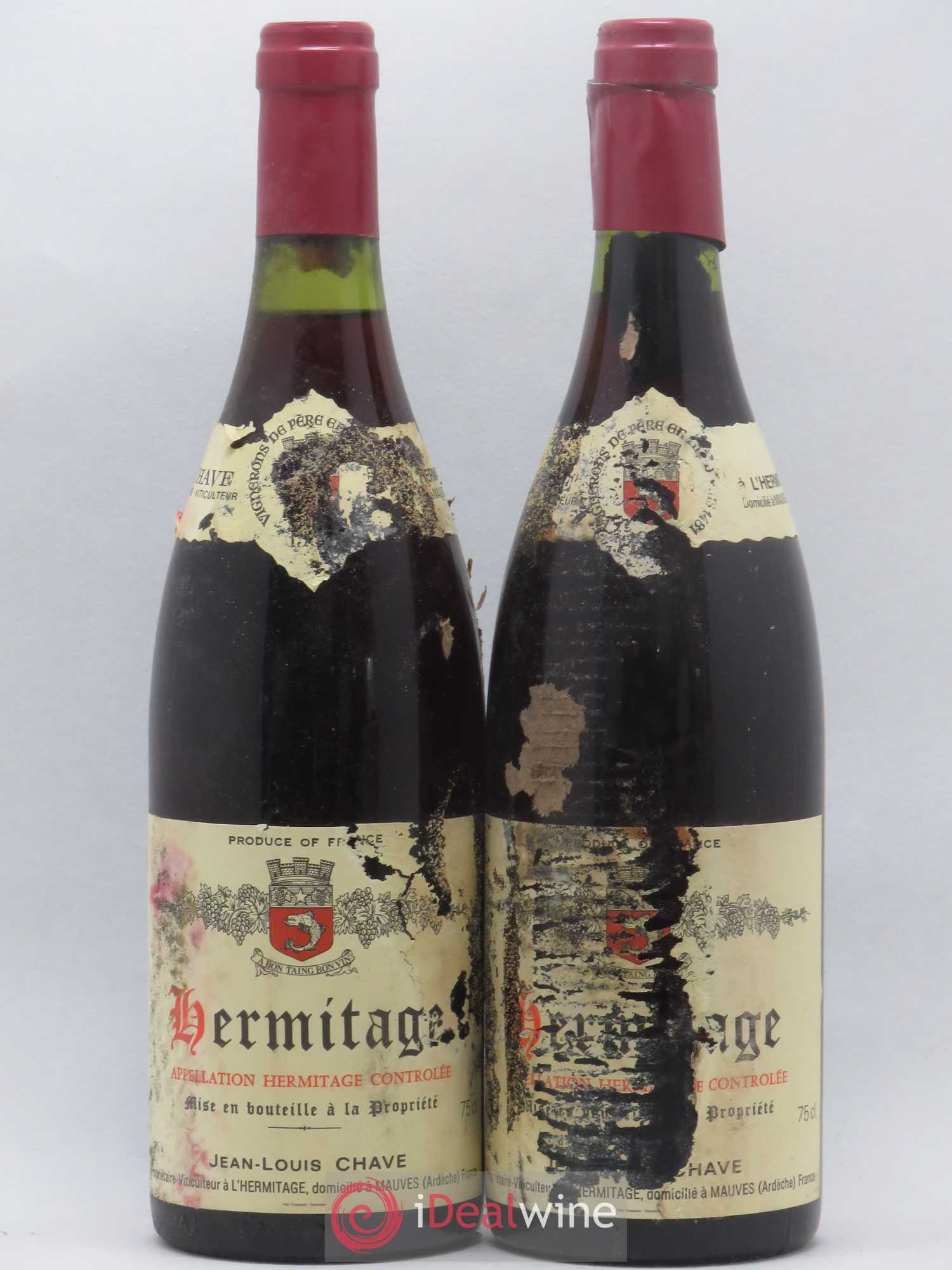 Hermitage Jean-Louis Chave (sans prix de réserve) - Lot de 2 bouteilles - 0