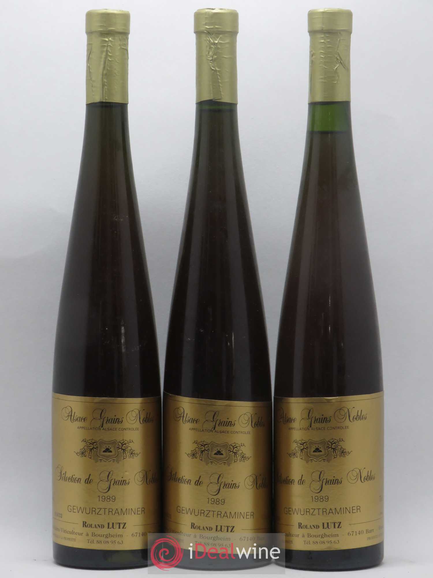 Gewurztraminer Sélection de Grains Nobles Roland Lutz 1989 - Lot of 6 bottles - 1